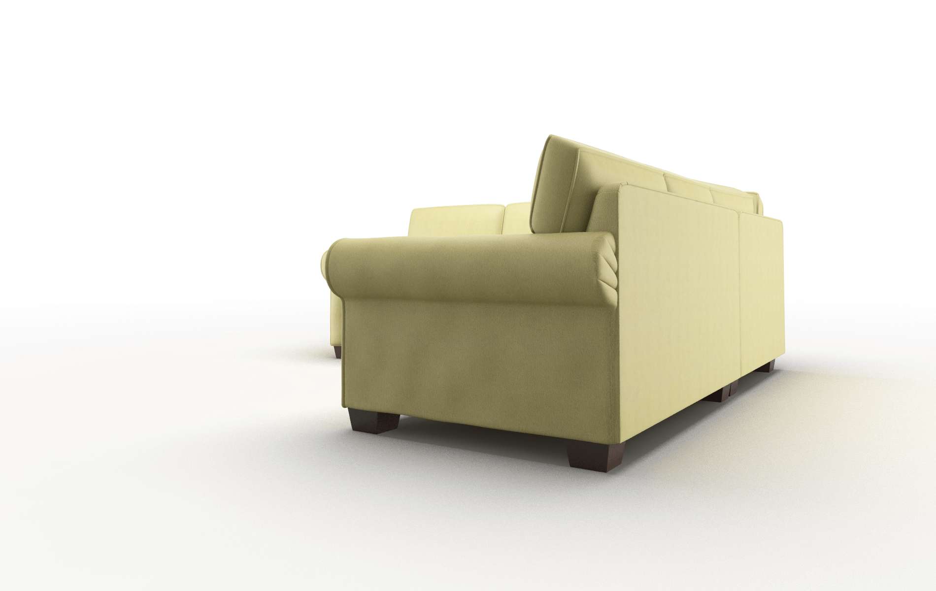 Isabel Bella Apple Sectional espresso legs 4