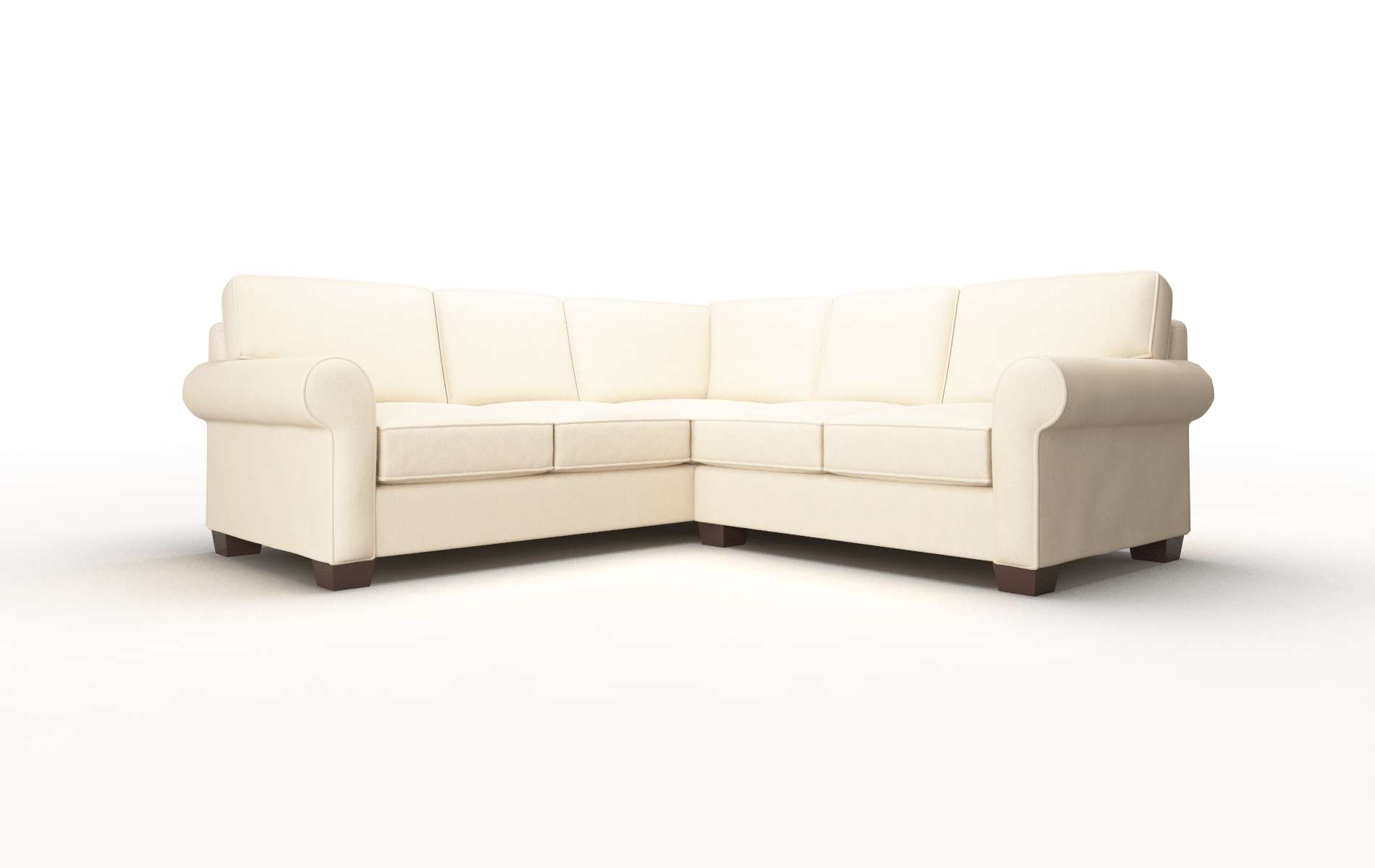 Isabel Bella Buckwheat Sectional espresso legs 1