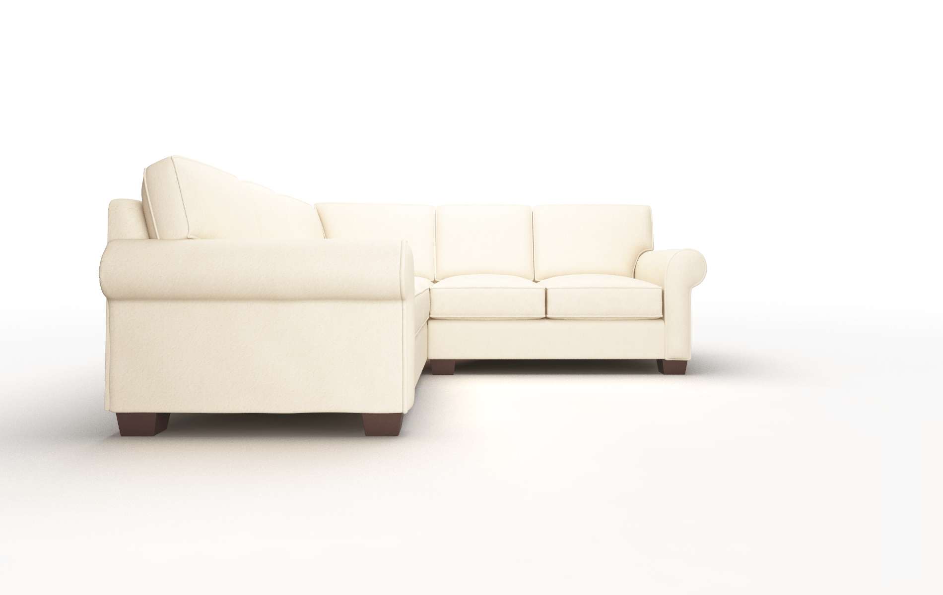 Isabel Bella Buckwheat Sectional espresso legs 2