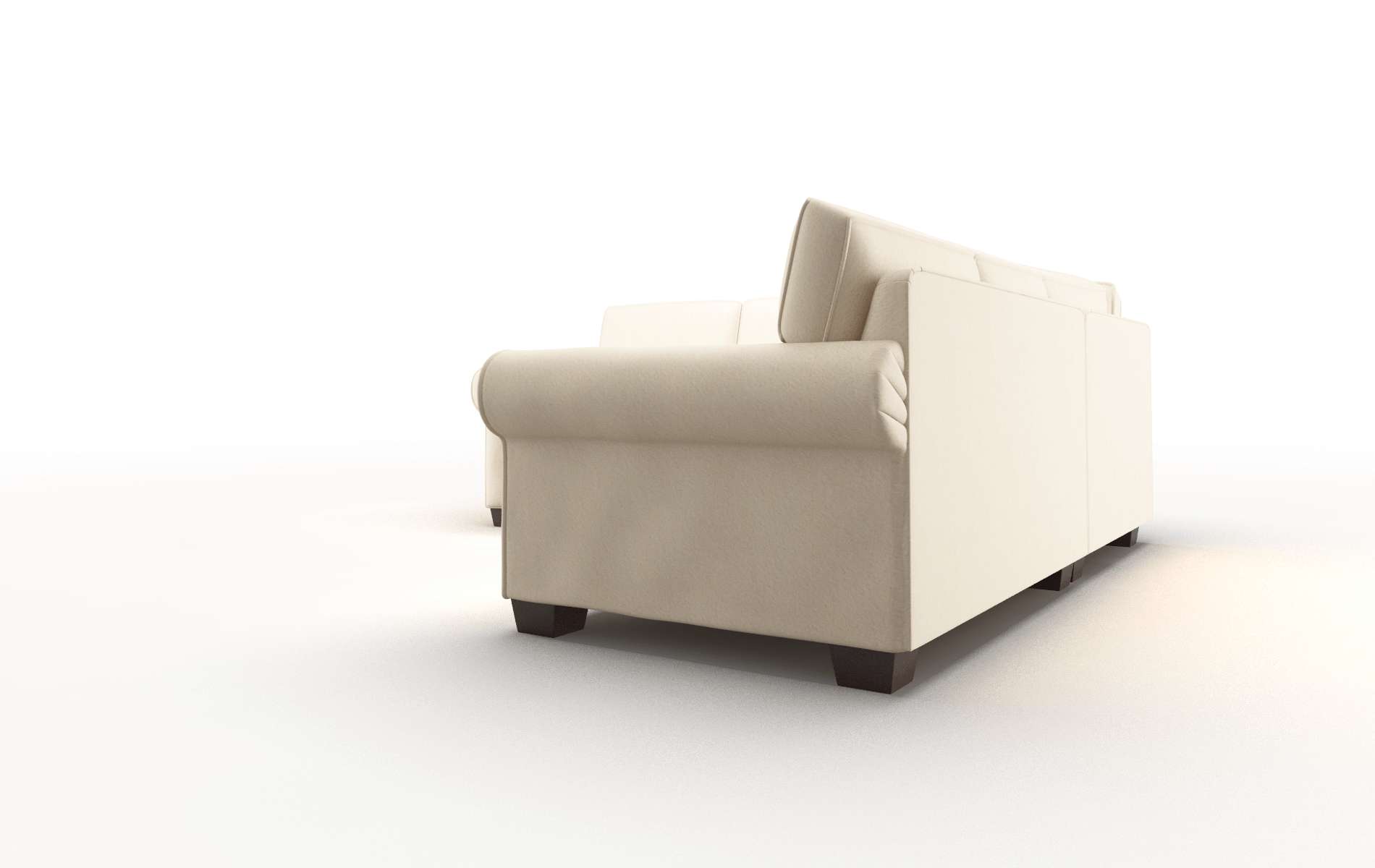 Isabel Bella Buckwheat Sectional espresso legs 4