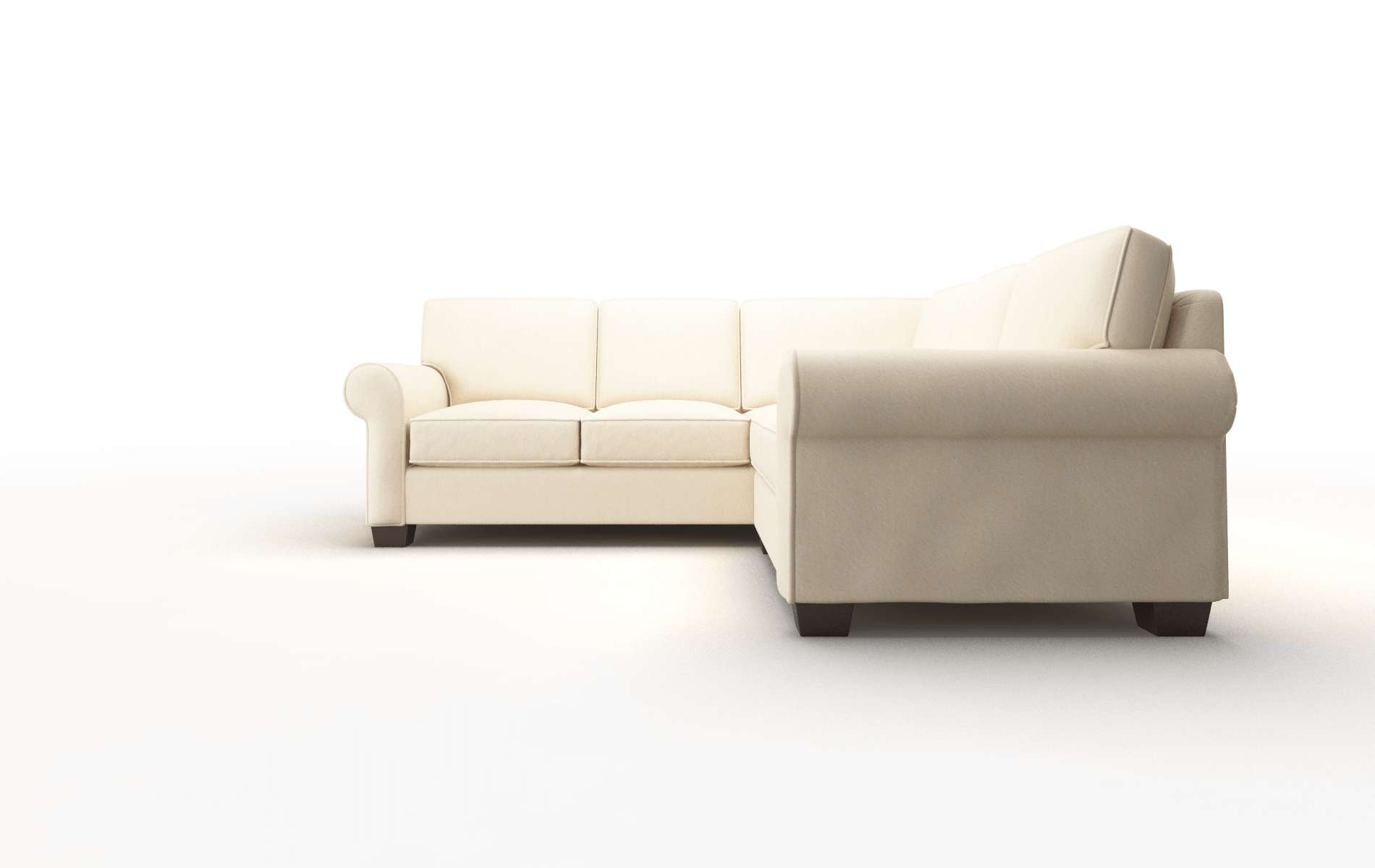 Isabel Bella Buckwheat Sectional espresso legs 5
