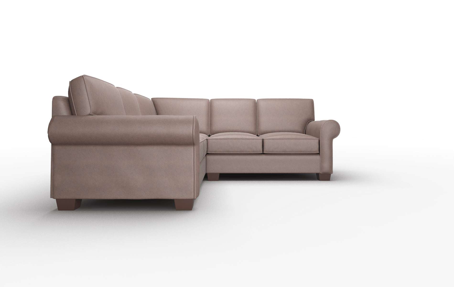 Isabel Bella Espresso Sectional espresso legs 2