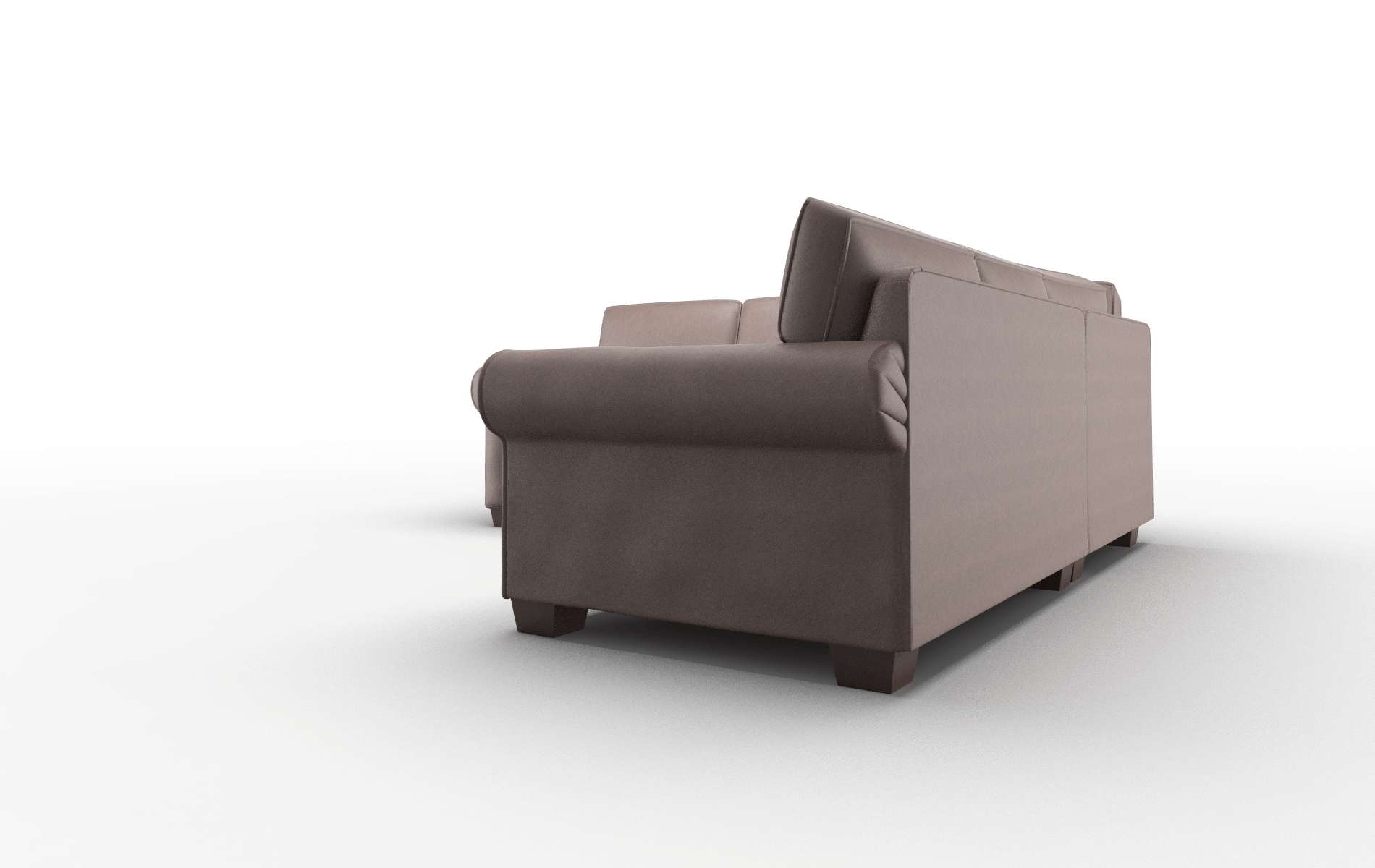 Isabel Bella Espresso Sectional espresso legs 4