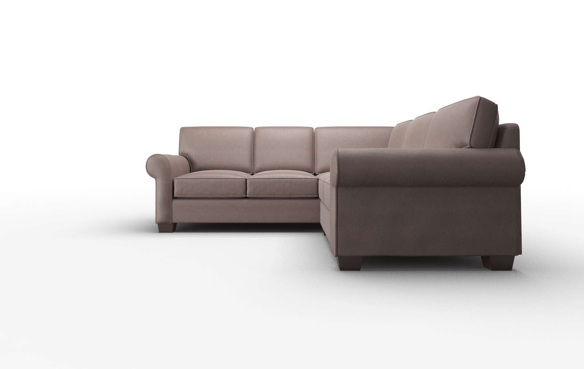 Isabel Bella Espresso Sectional espresso legs 5