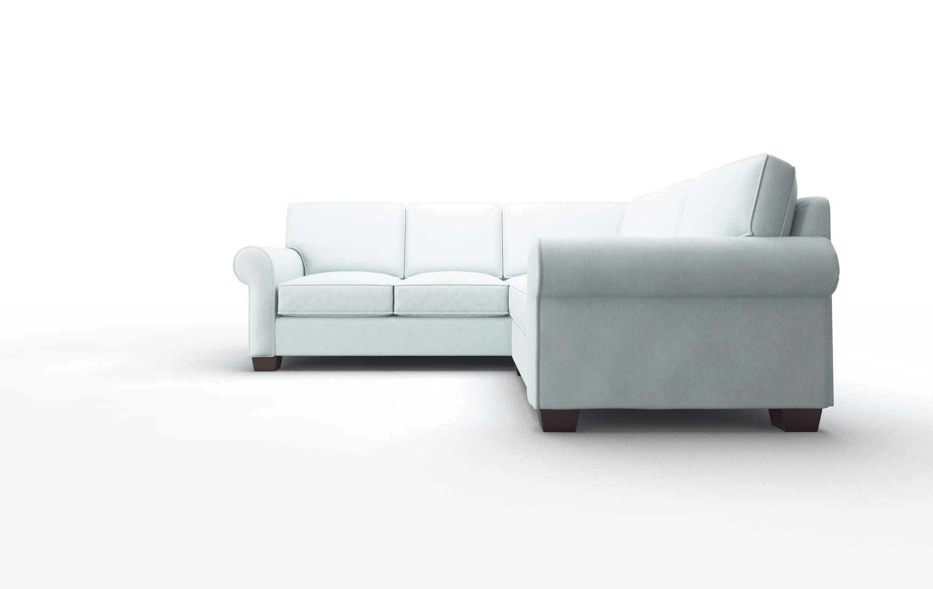 Isabel Bella Skylight Sectional espresso legs 5