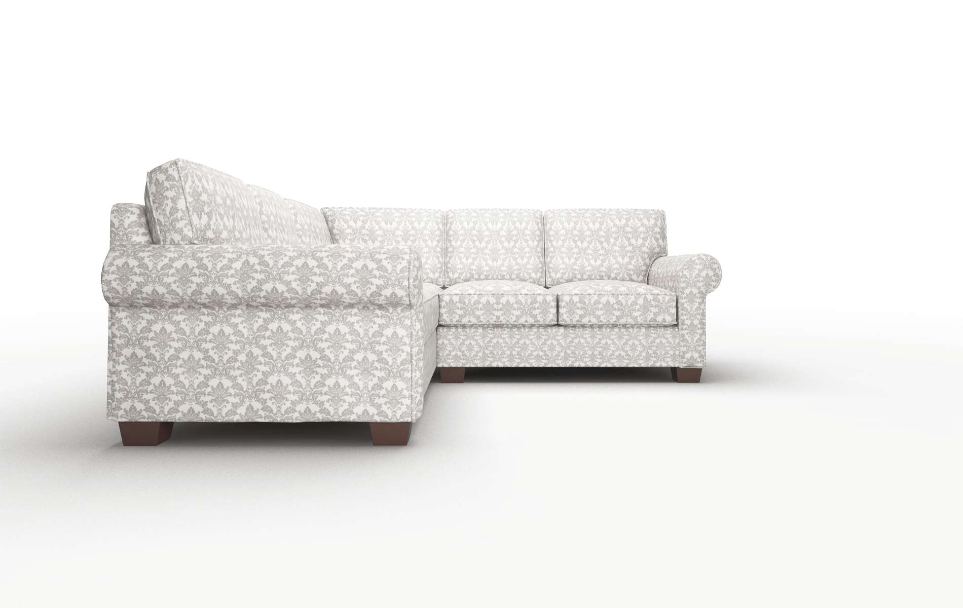 Isabel Bergamo Dove Sectional espresso legs 2