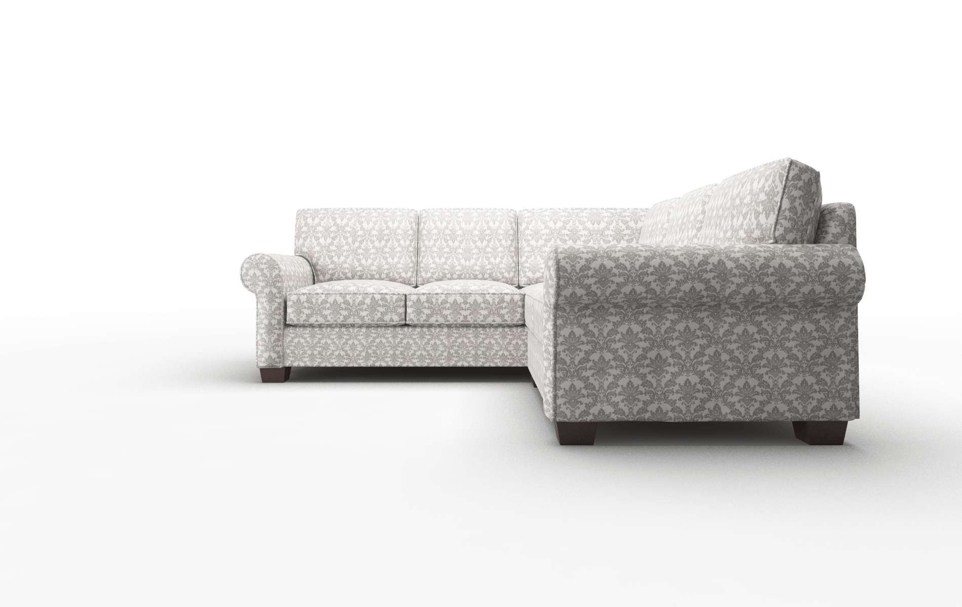 Isabel Bergamo Dove Sectional espresso legs 5