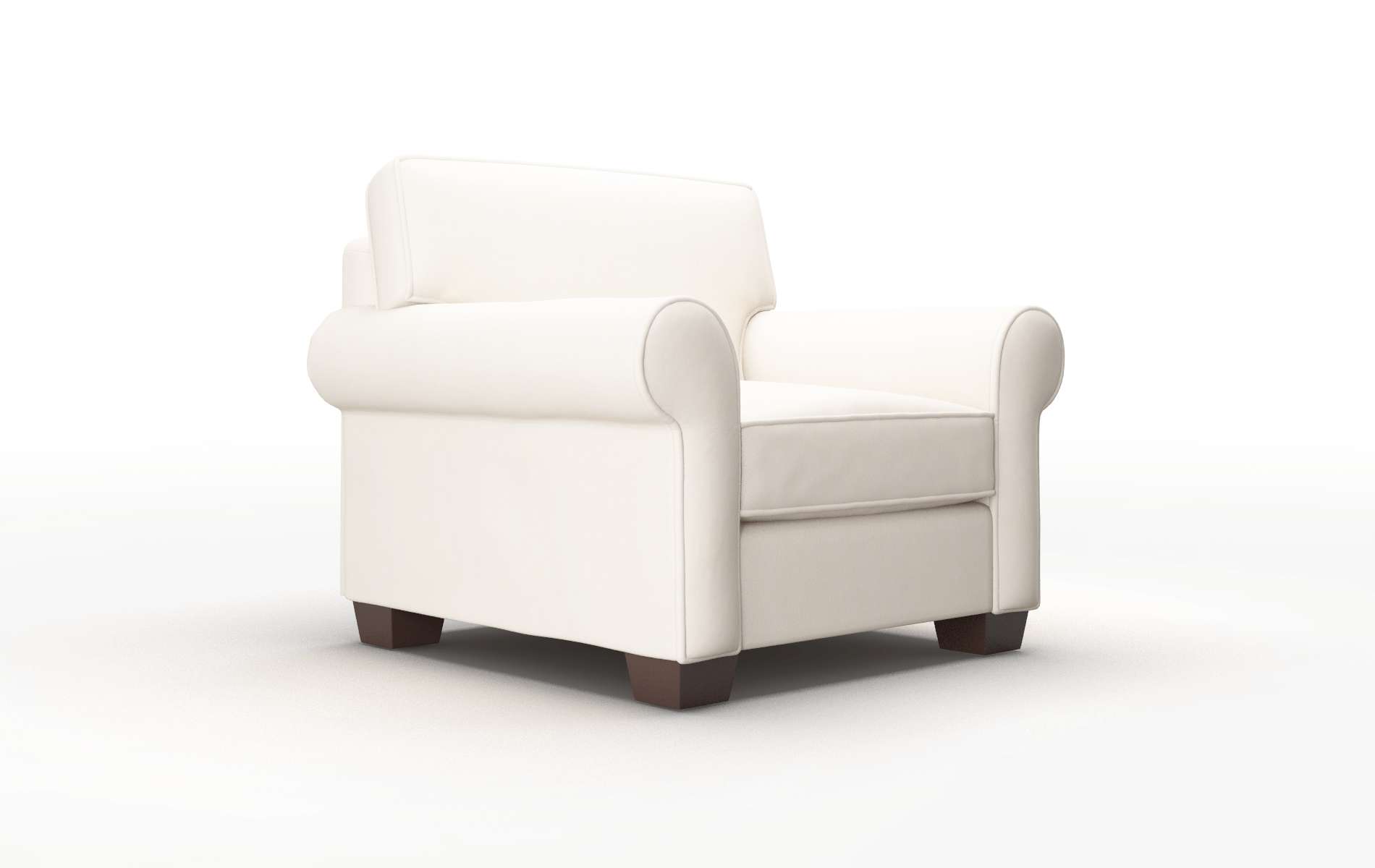 Isabel Blanche Milky Chair espresso legs 2