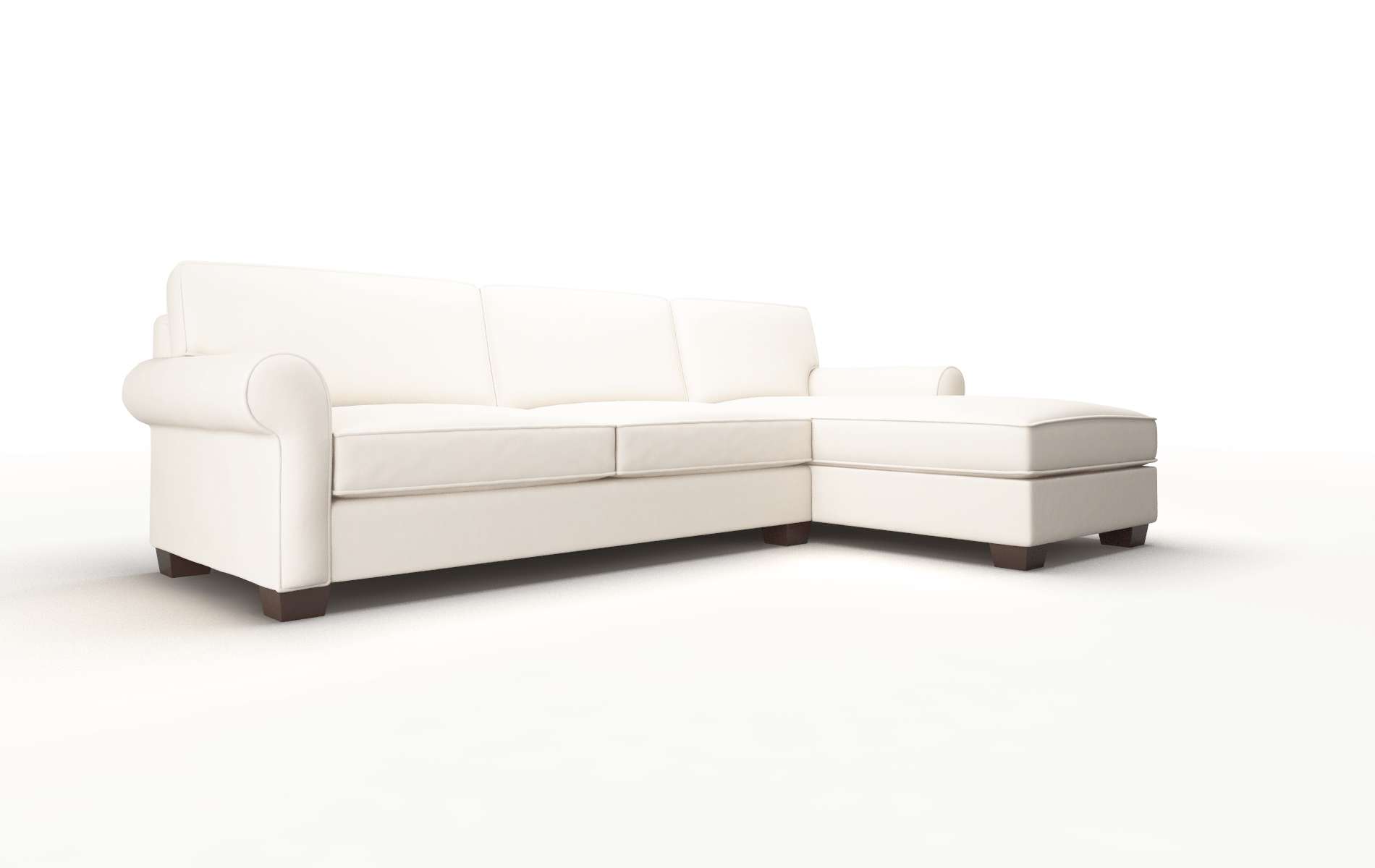 Isabel Blanche Milky Panel espresso legs 2