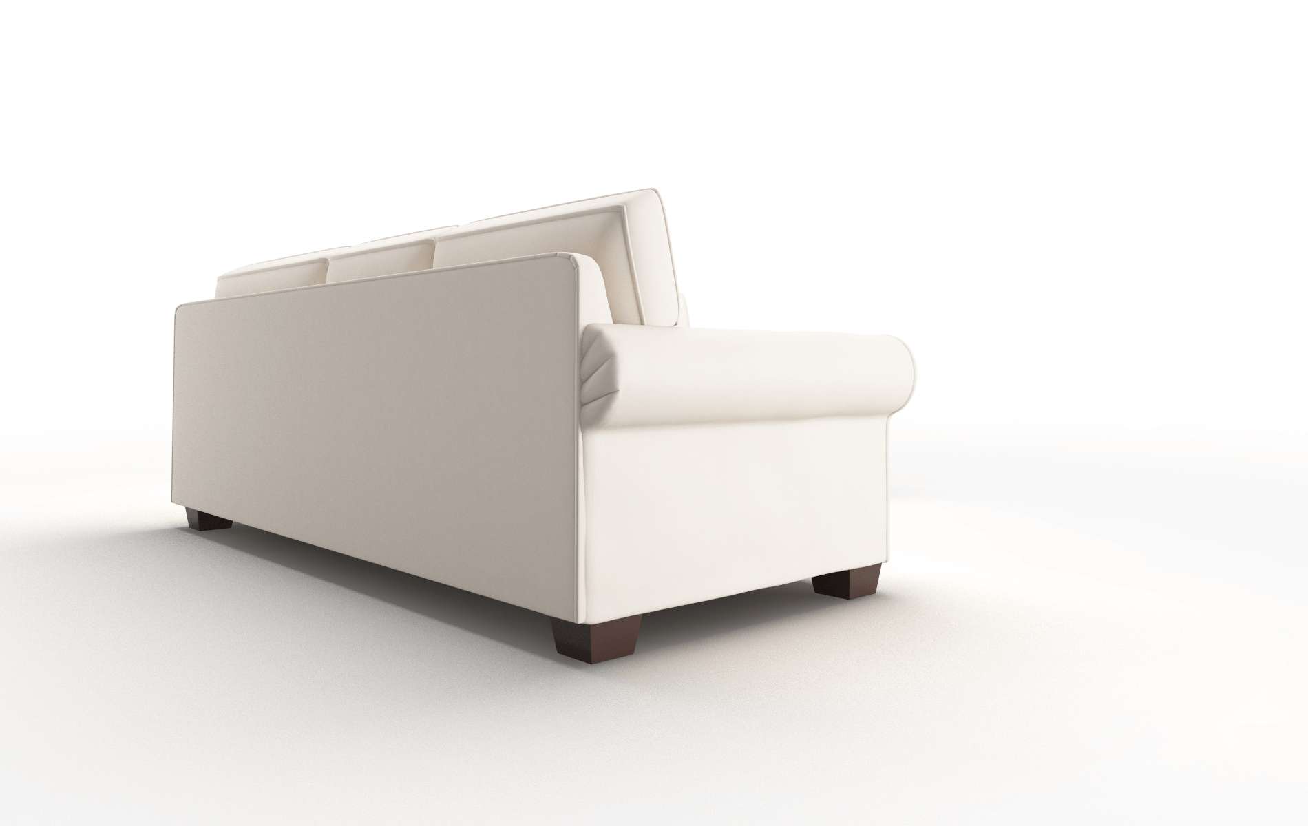 Isabel Blanche Milky Sectional espresso legs 3