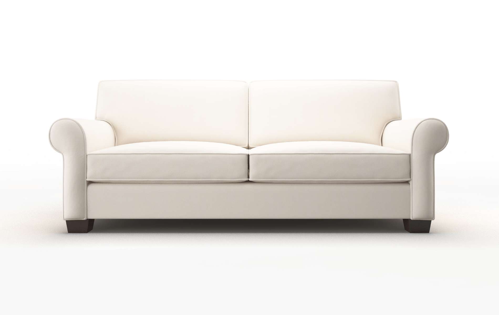 Isabel Blanche Milky Sofa espresso legs 1