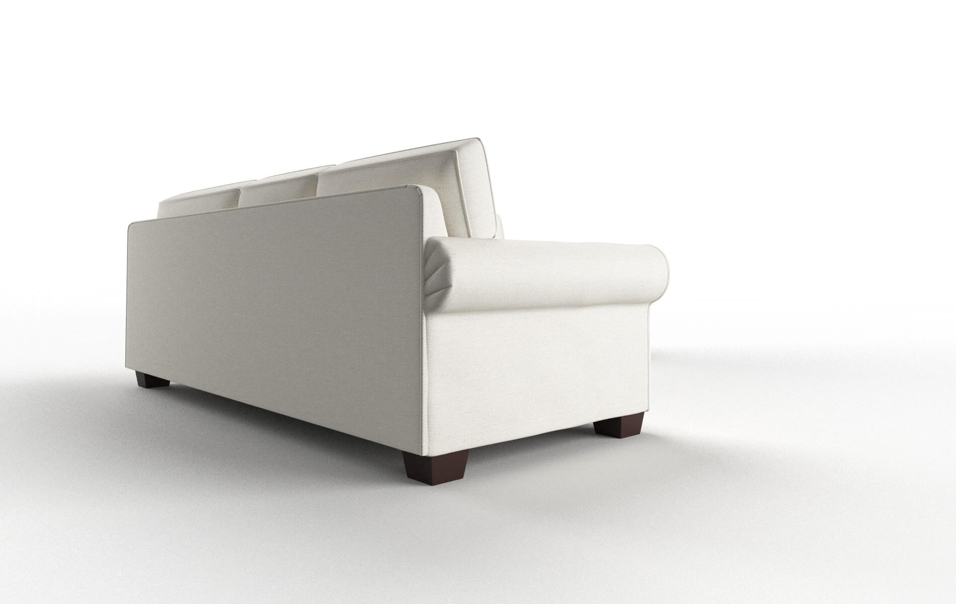 Isabel Catalina Ivory Sectional espresso legs 3