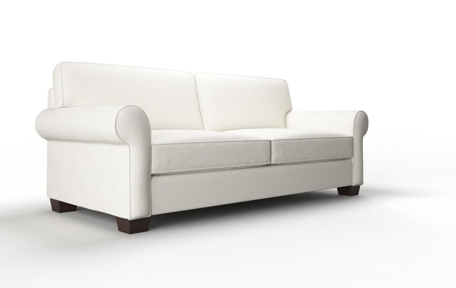 Isabel Catalina Ivory Sofa espresso legs 2