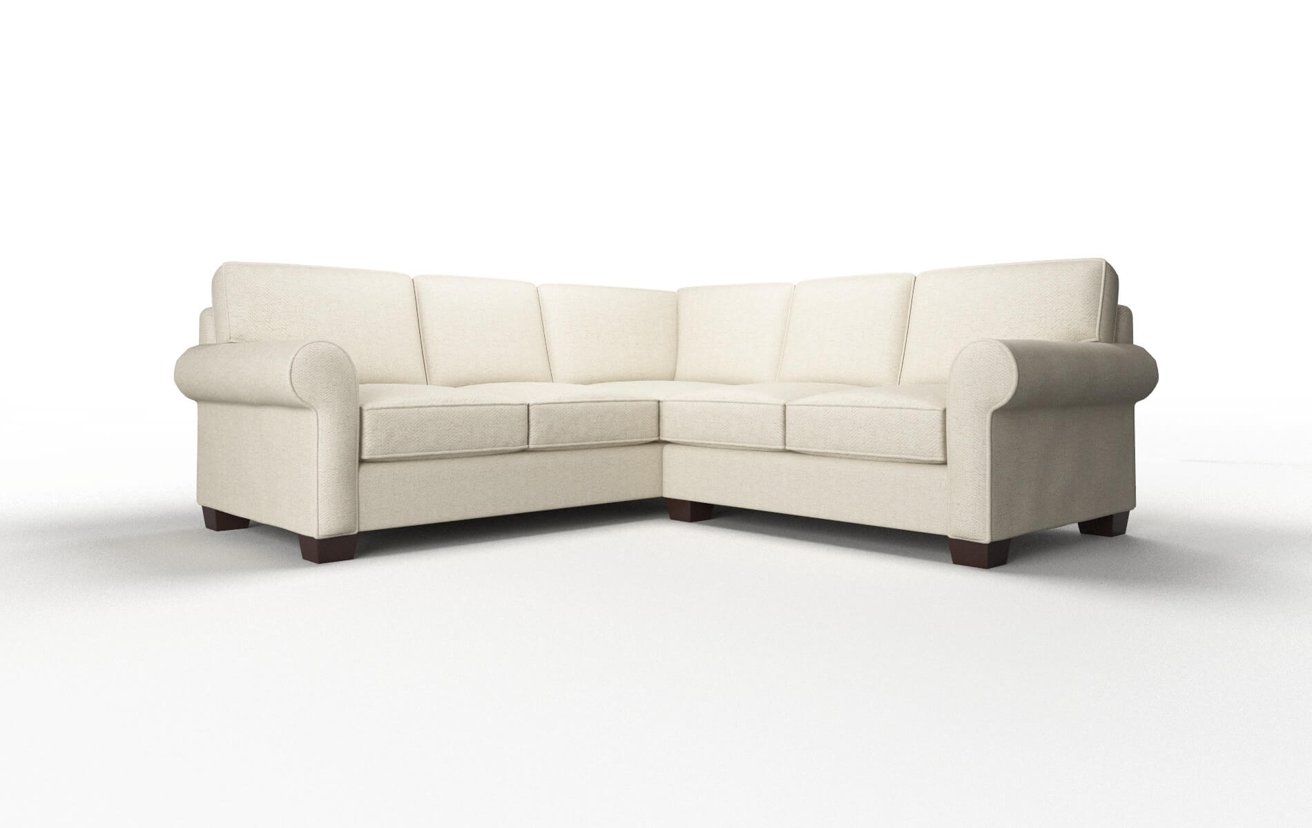 Isabel Catalina Wheat Sectional espresso legs