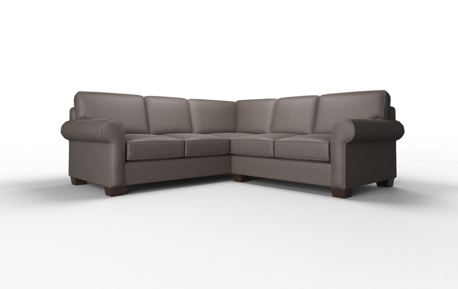 Isabel Cosmo chocolate Sectional Espresso Legs  1