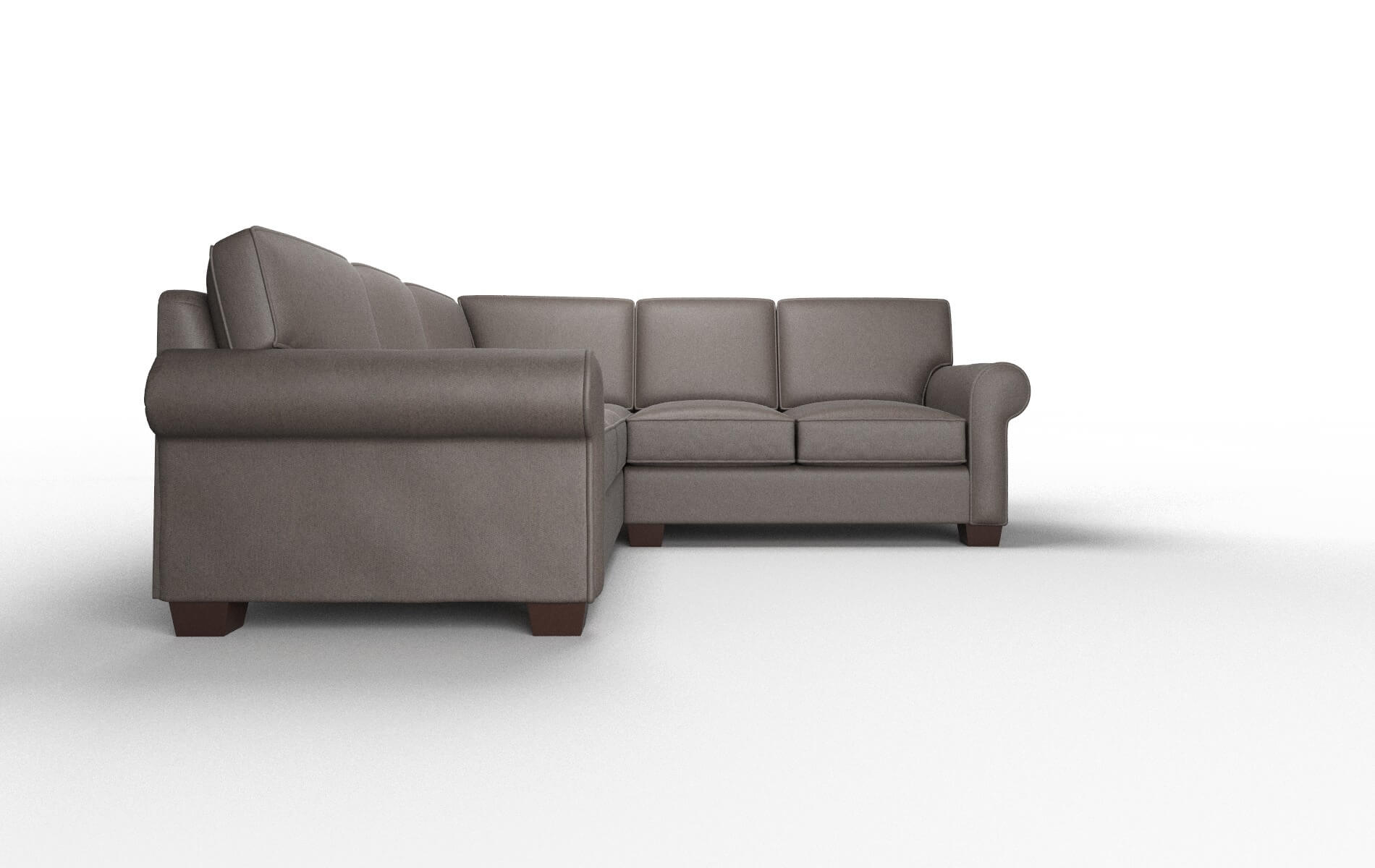 Isabel Cosmo Chocolate Sectional espresso legs 2