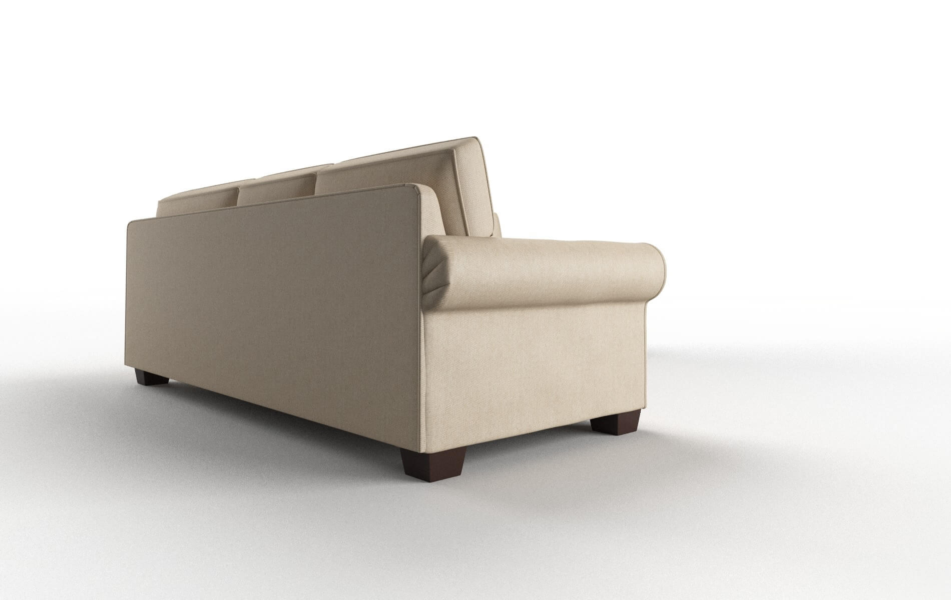 Isabel Cosmo Fawn Sectional espresso legs 3