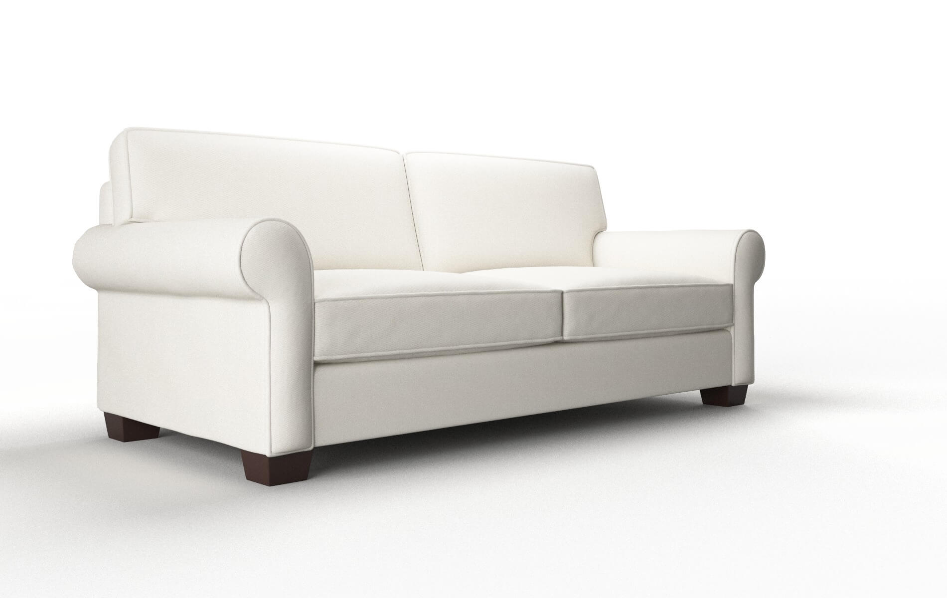 Isabel Cosmo Ivory Sofa espresso legs 2