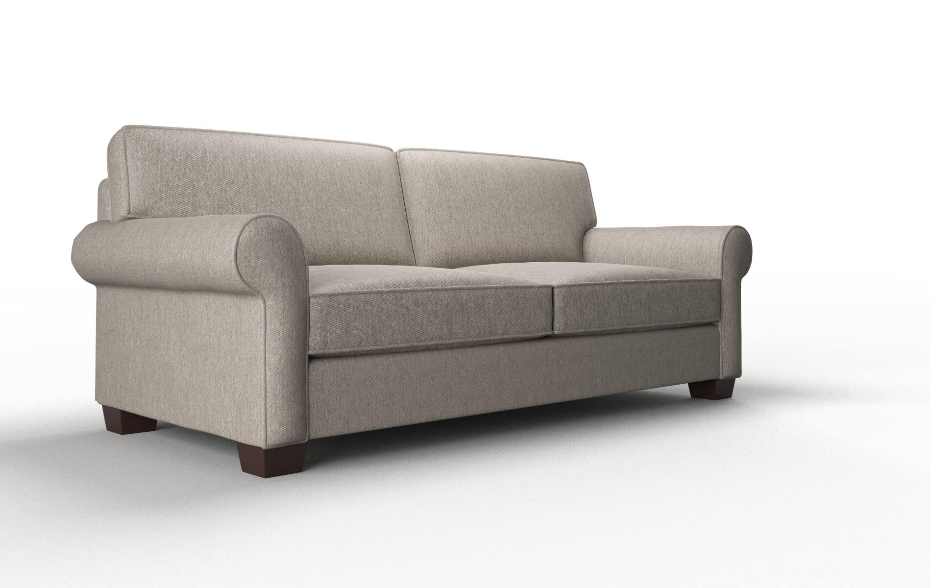 Isabel Cosmo Taupe Sofa espresso legs 2