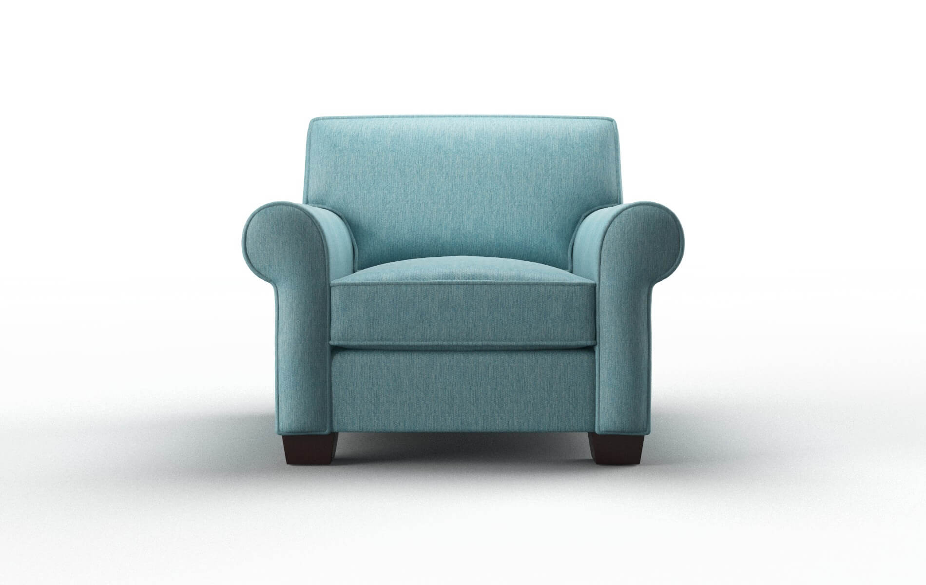 Isabel Cosmo Turquoise Chair espresso legs 1