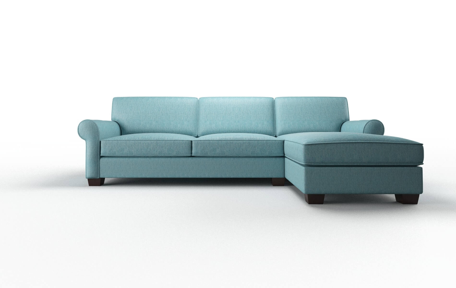 Isabel Cosmo Turquoise chair espresso legs