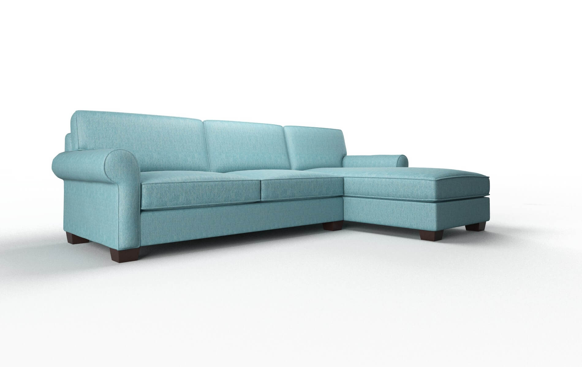Isabel Cosmo Turquoise Panel espresso legs 2