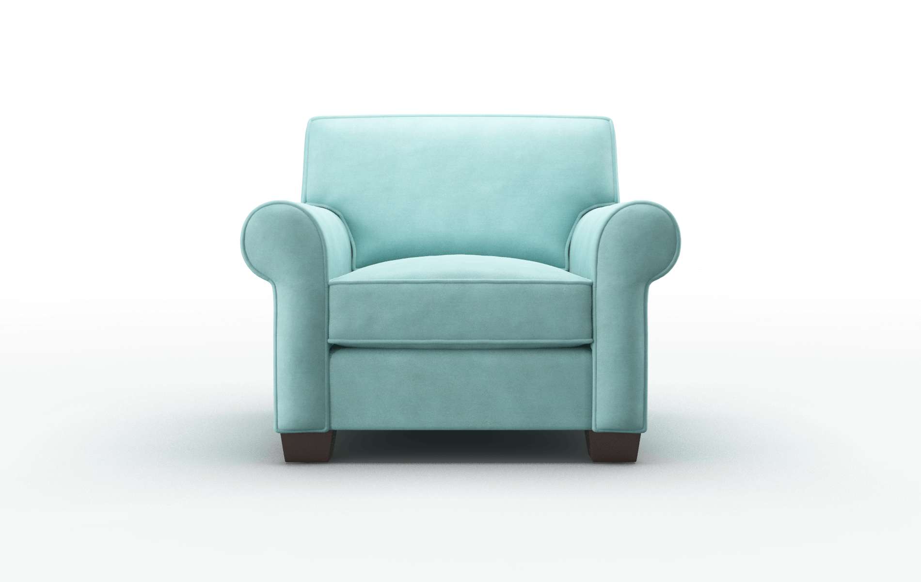 Isabel Curious Turquoise Chair espresso legs 1