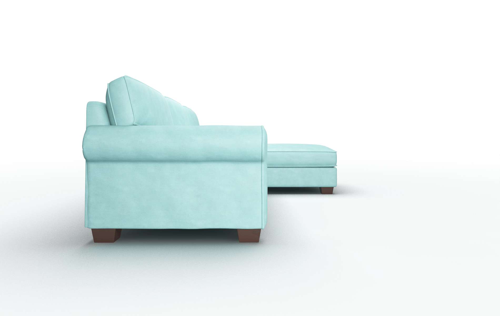 Isabel Curious Turquoise Panel espresso legs 3