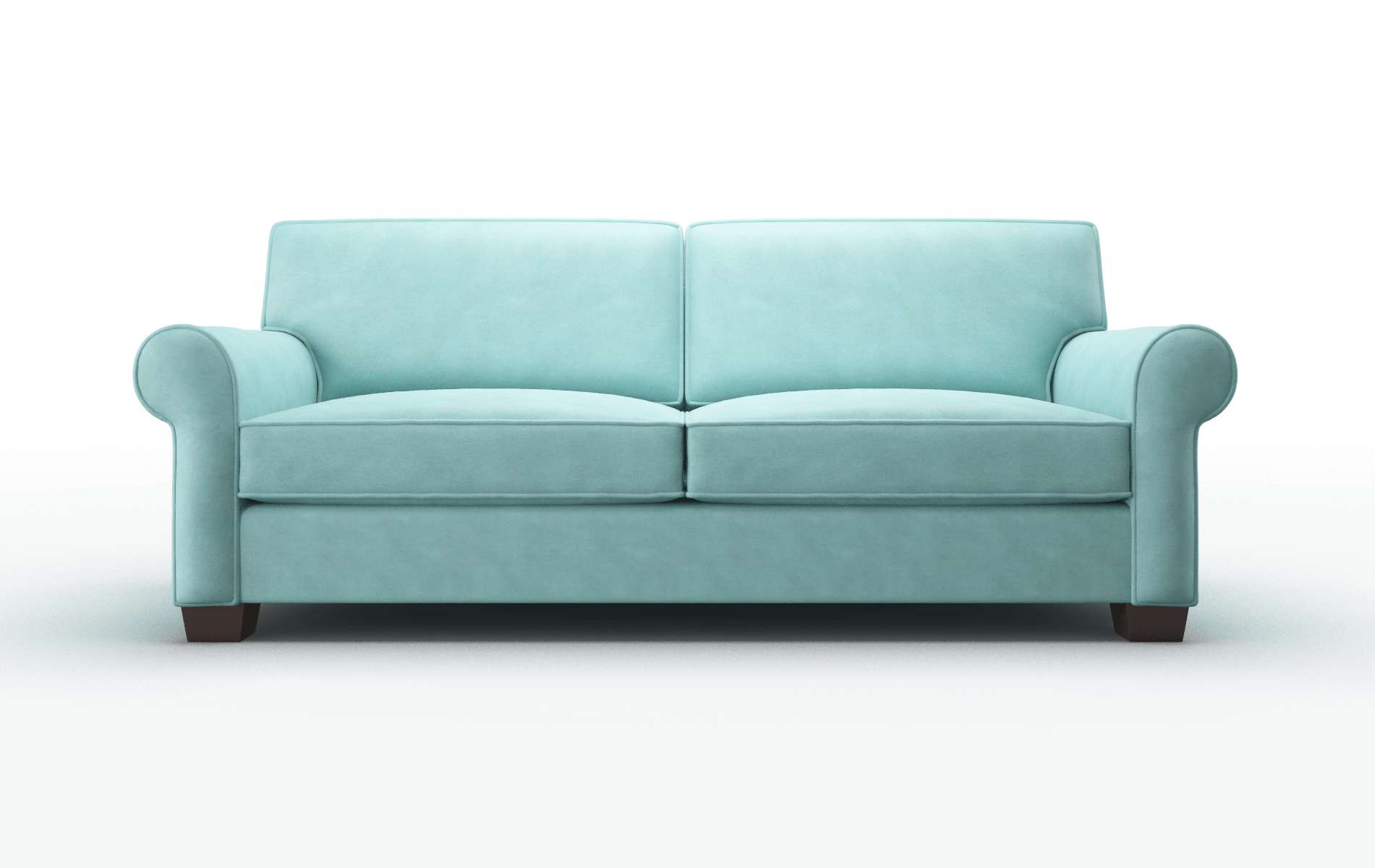 Isabel Curious Turquoise Sofa espresso legs 1