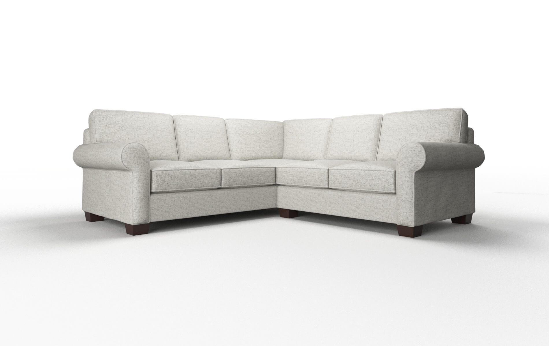 Isabel Derby Ash Sectional espresso legs 1