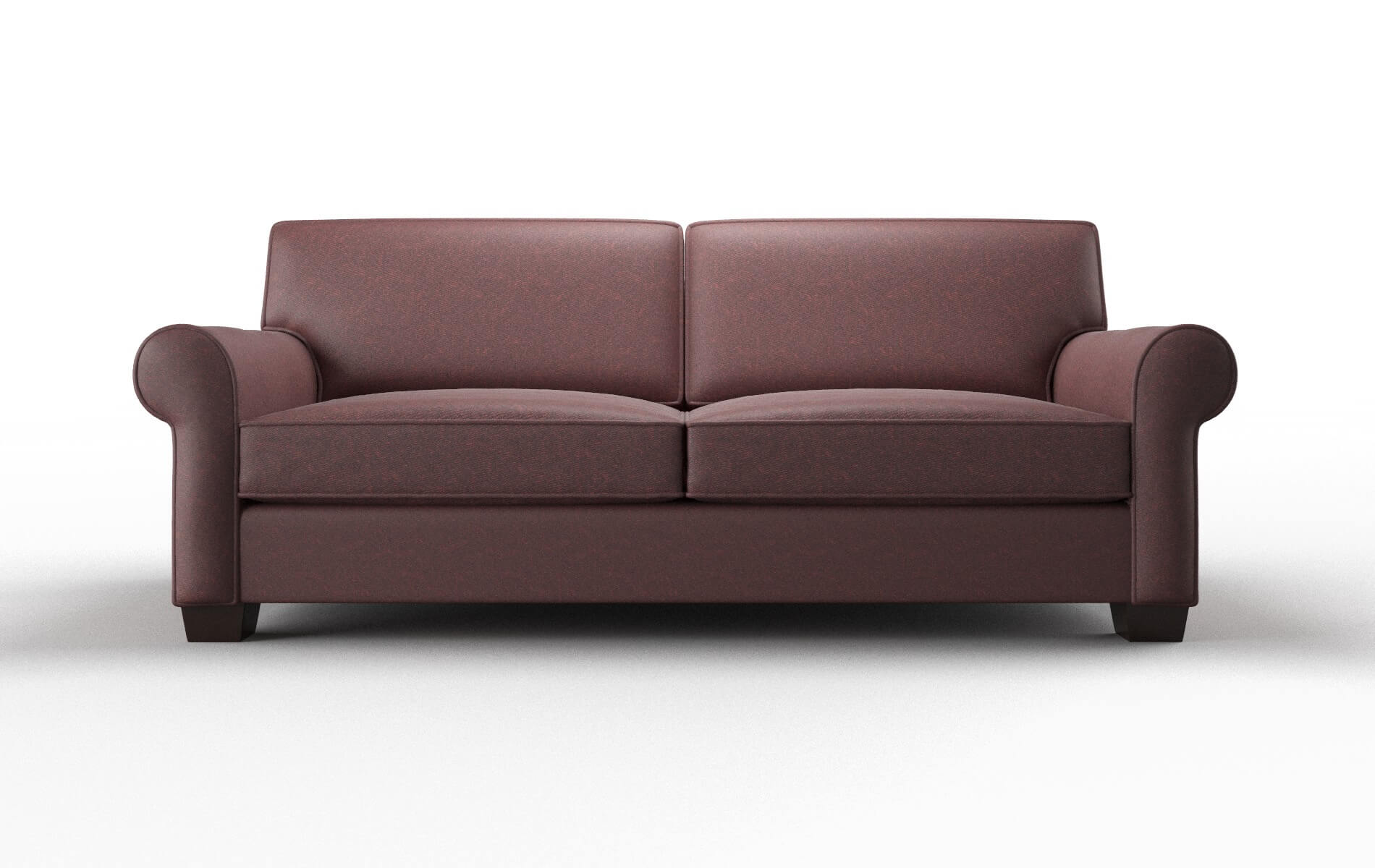 Isabel Derby Berry Sofa espresso legs 1