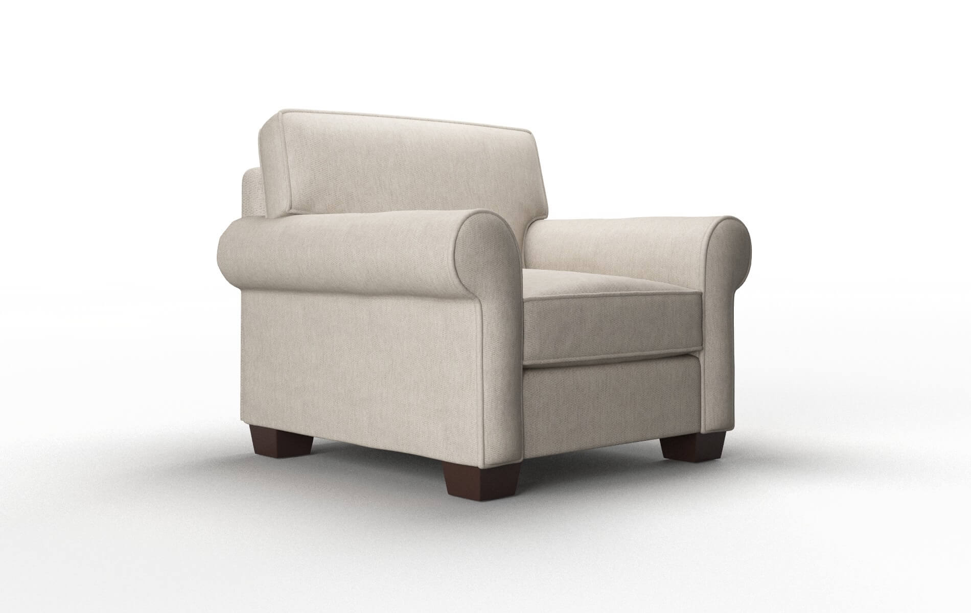 Isabel Derby Linen Chair espresso legs 2