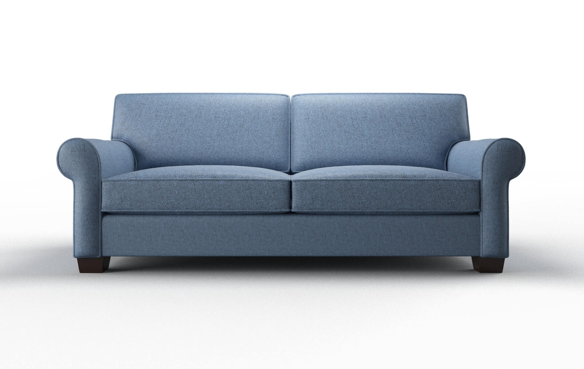 Isabel Derby Navy Sofa espresso legs 1