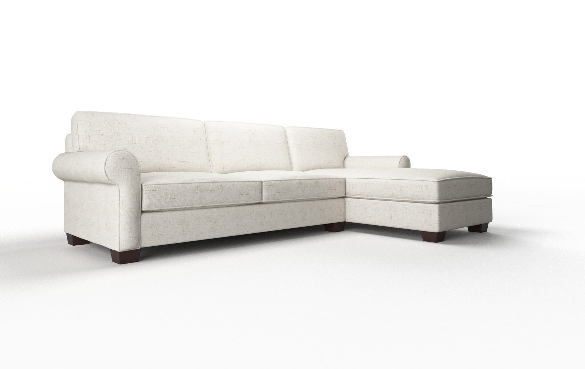 Isabel Derby Taupe Panel espresso legs 2