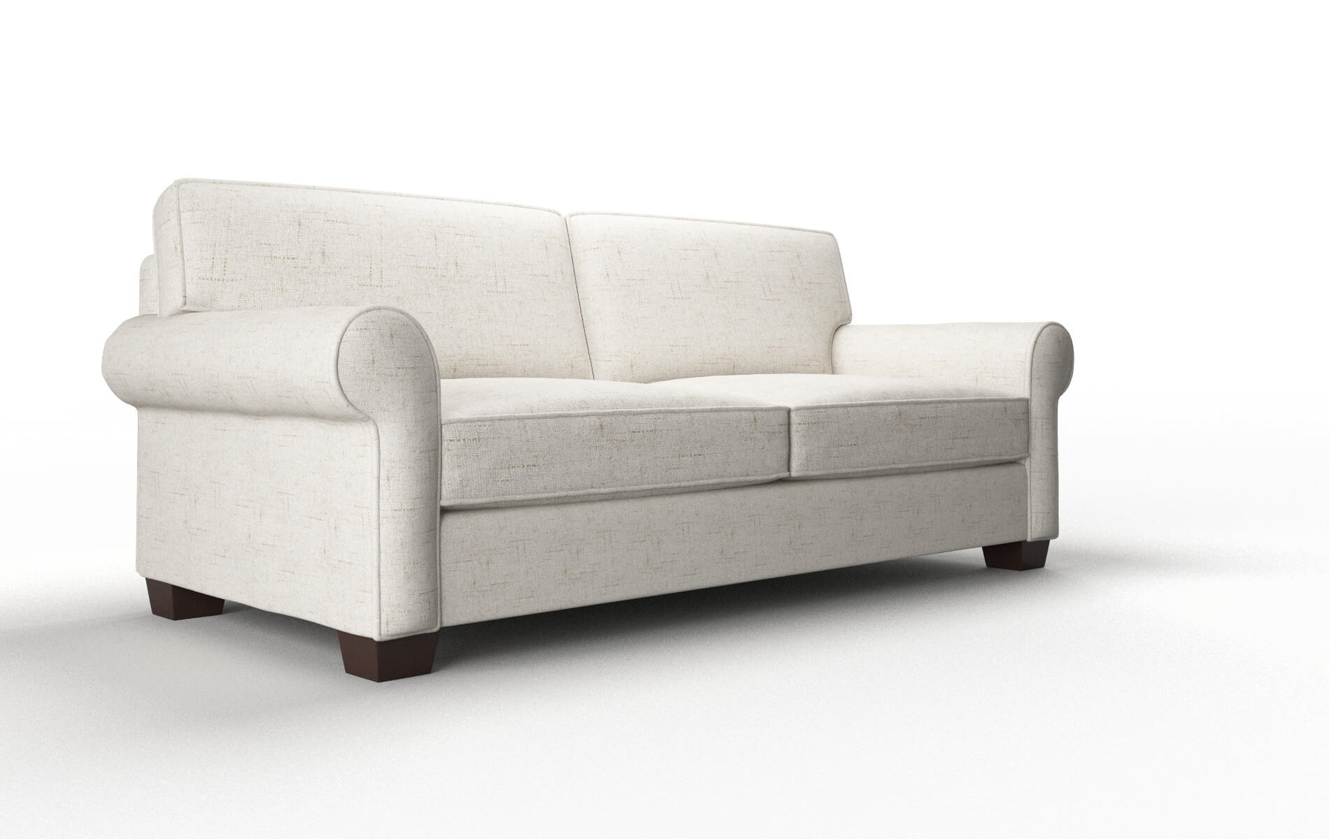 Isabel Derby Taupe Sofa espresso legs 2