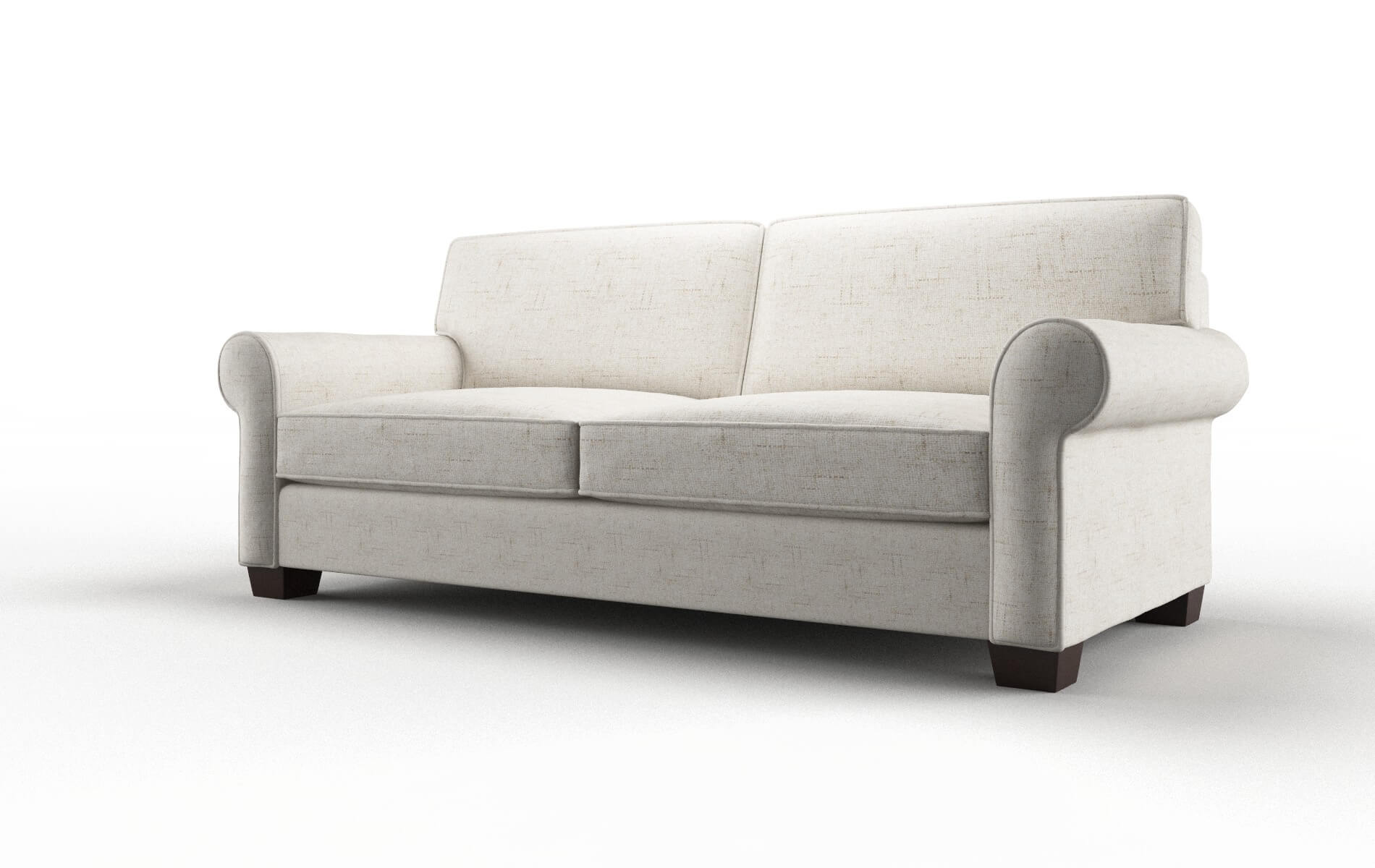 Isabel Derby Taupe Sofa espresso legs 4