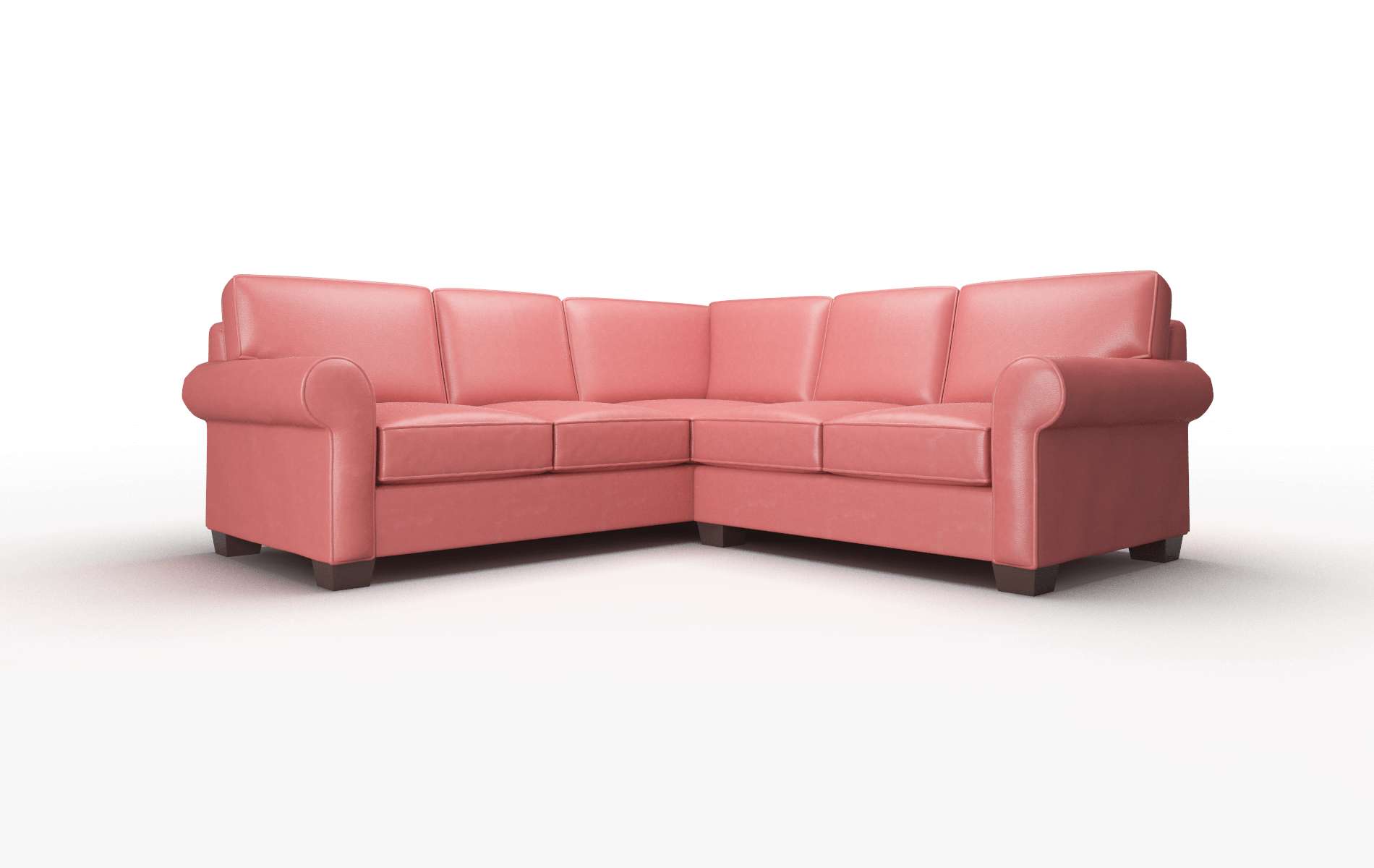 Isabel Dillion Cordovan Sectional espresso legs 1