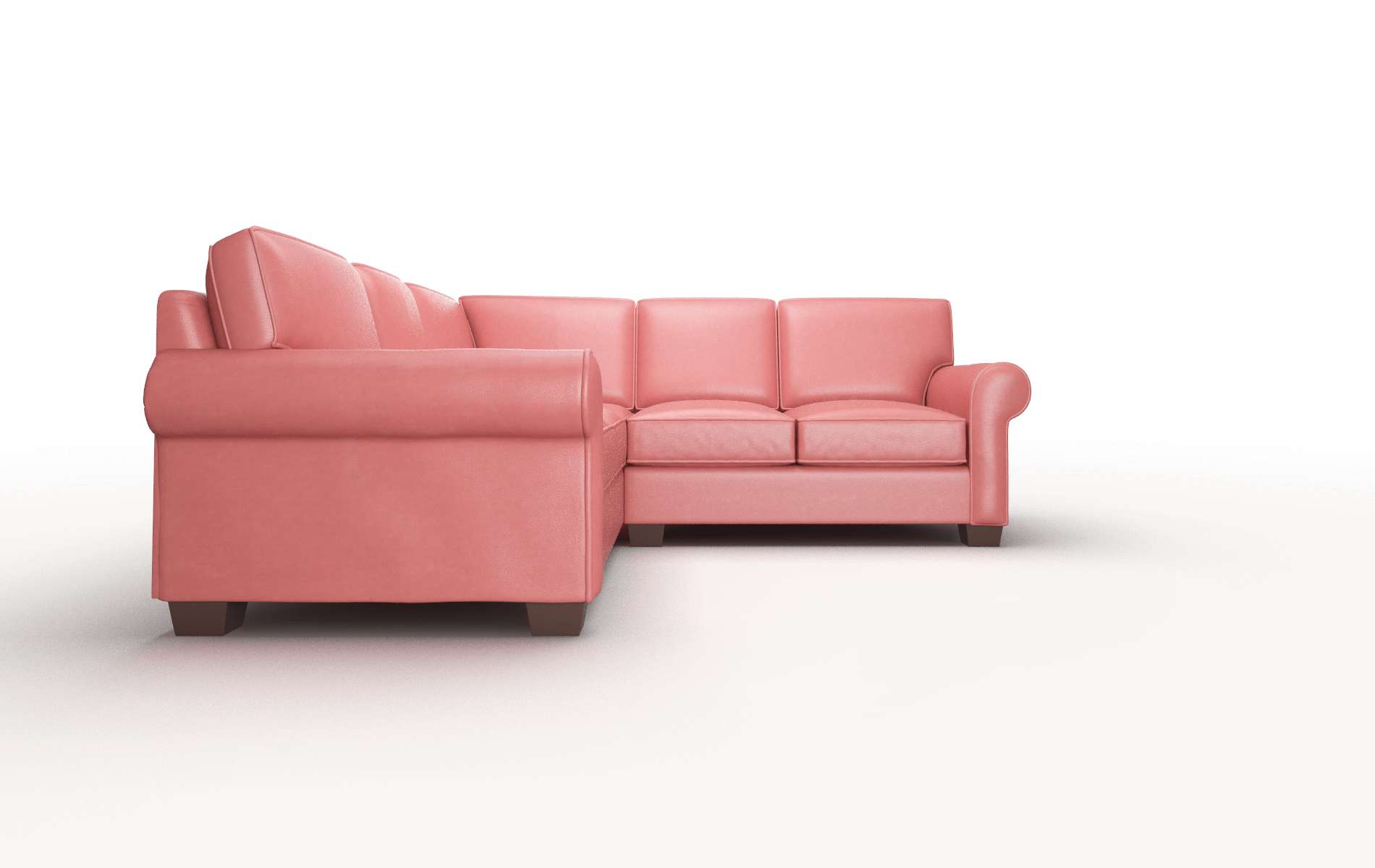 Isabel Dillion Cordovan Sectional espresso legs 2