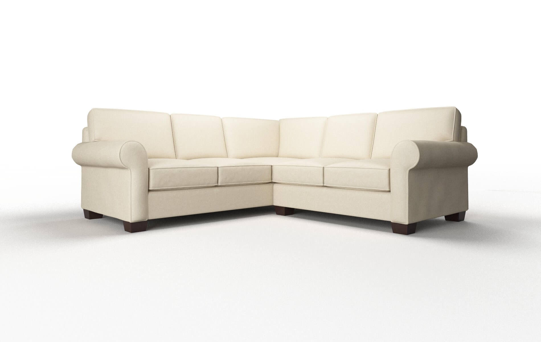 Isabel Dream_d Almond Sectional espresso legs 1