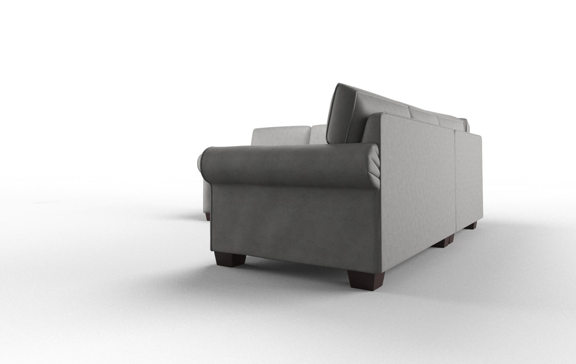 Isabel Dream_d Charcoal Sectional espresso legs 4