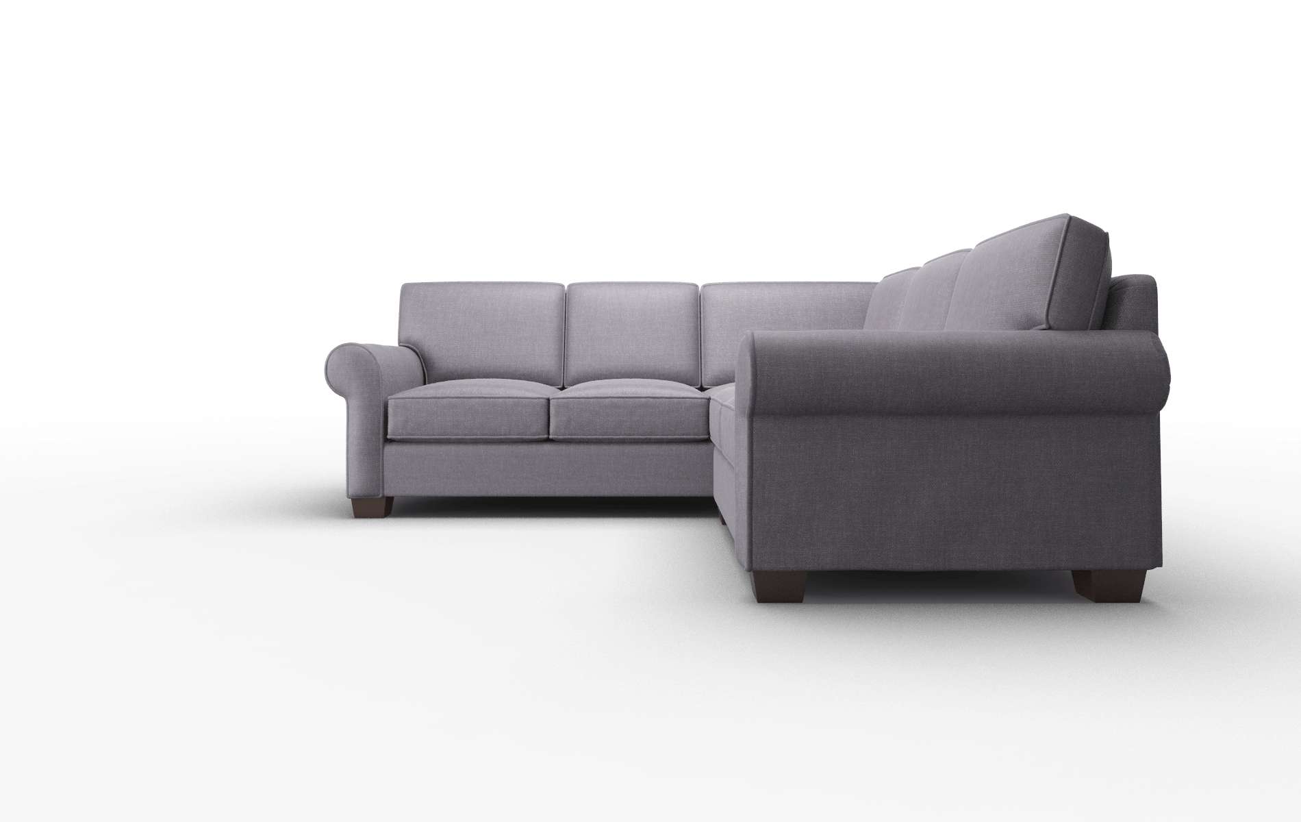 Isabel Durham Ink Sectional espresso legs 5