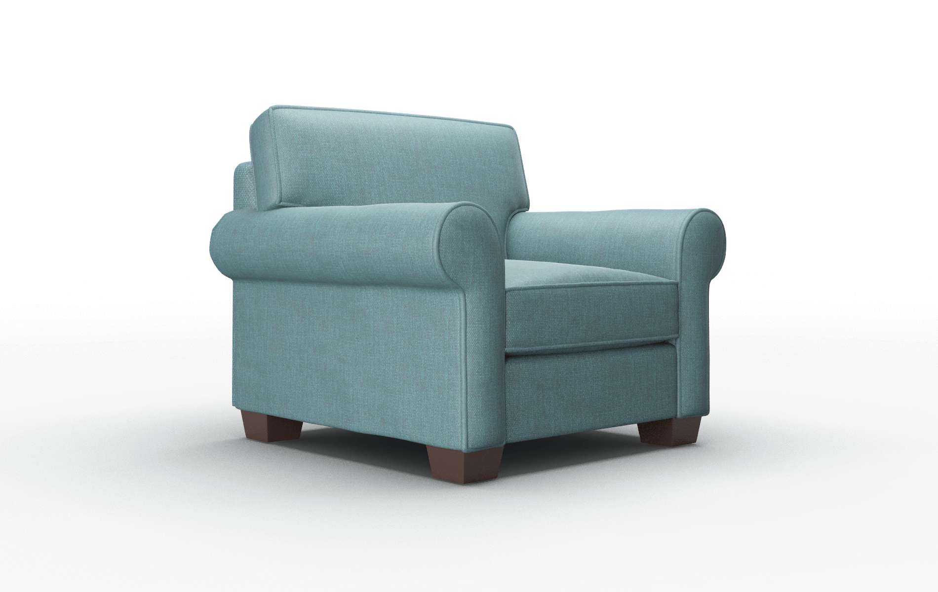 Isabel Elliot Teal Chair espresso legs 2