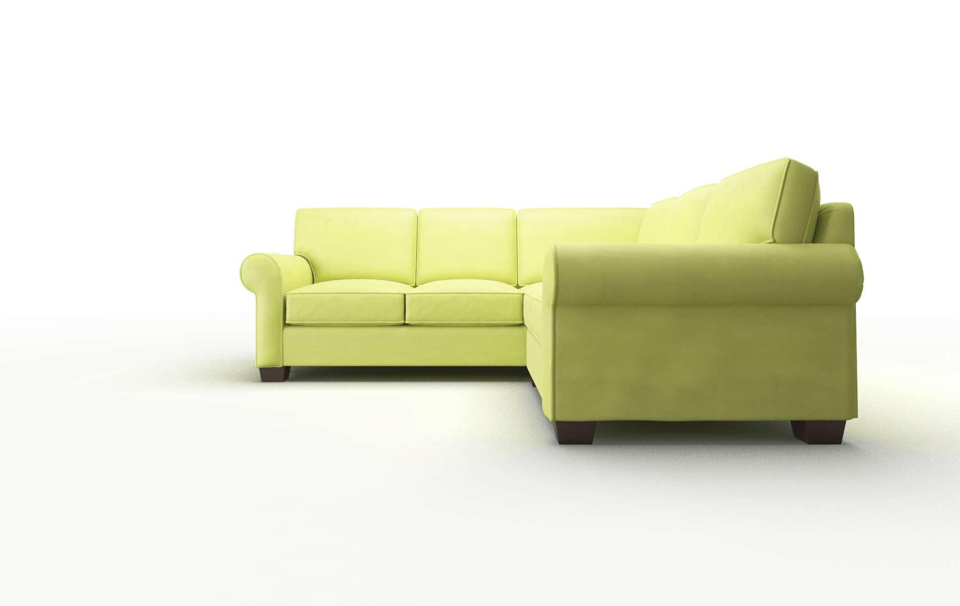 Isabel Hathaway Apple Sectional espresso legs 5