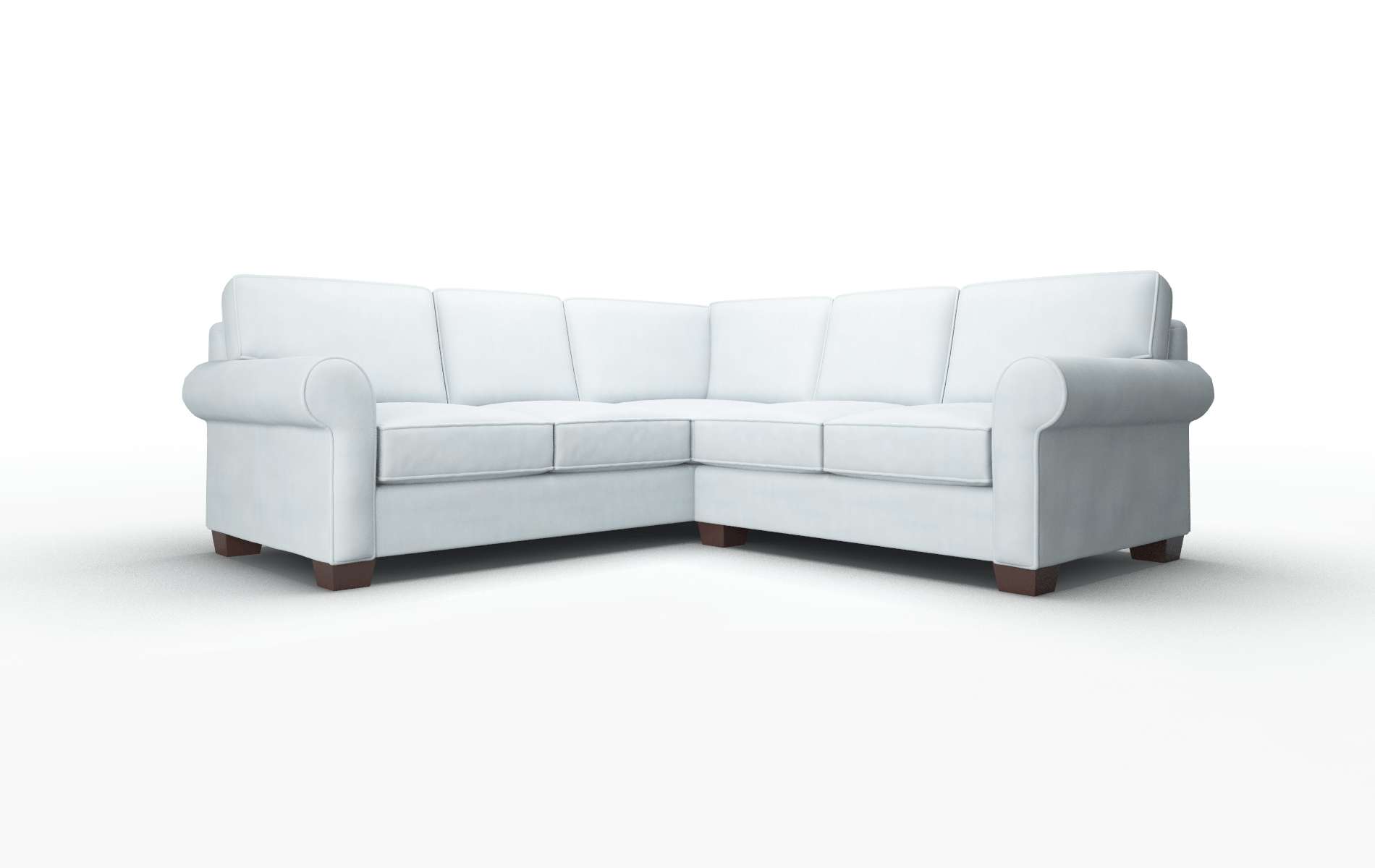 Isabel Hathaway aqua Sectional Espresso Legs  1