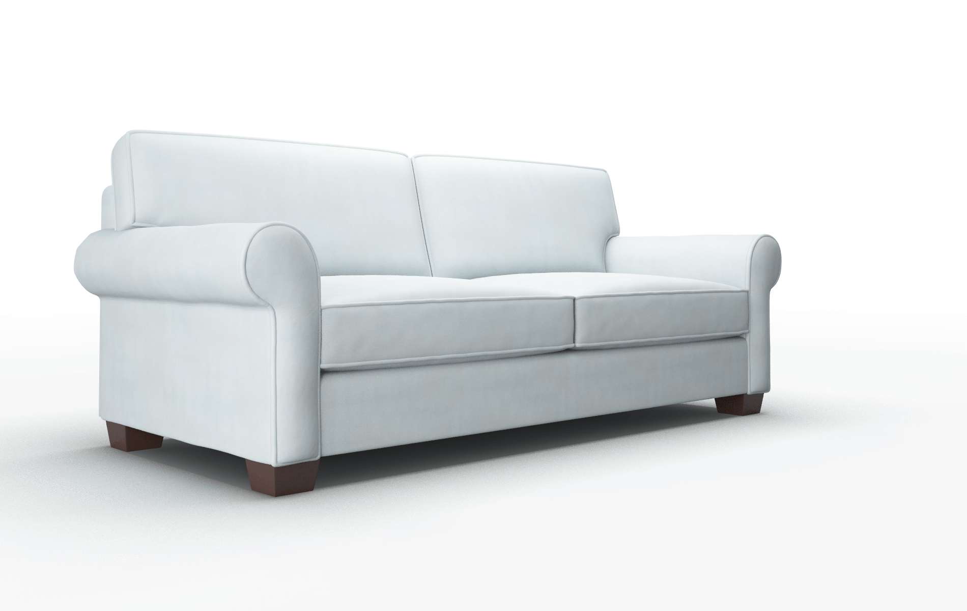 Isabel Hathaway Aqua Sofa espresso legs 2