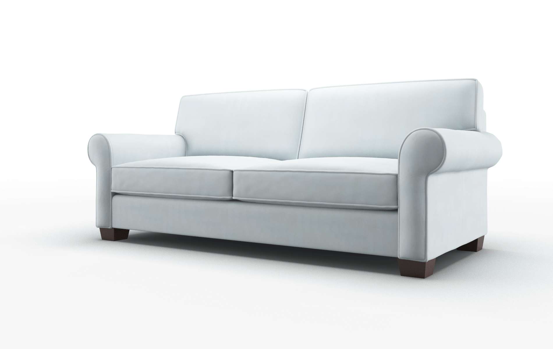 Isabel Hathaway Aqua Sofa espresso legs 4