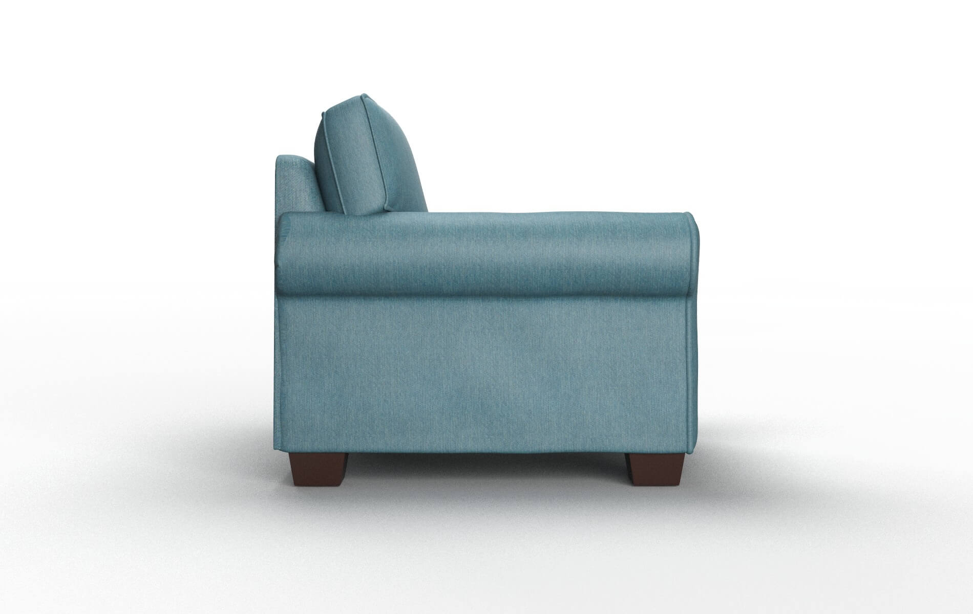 Isabel Hepburn Teal Chair espresso legs 3