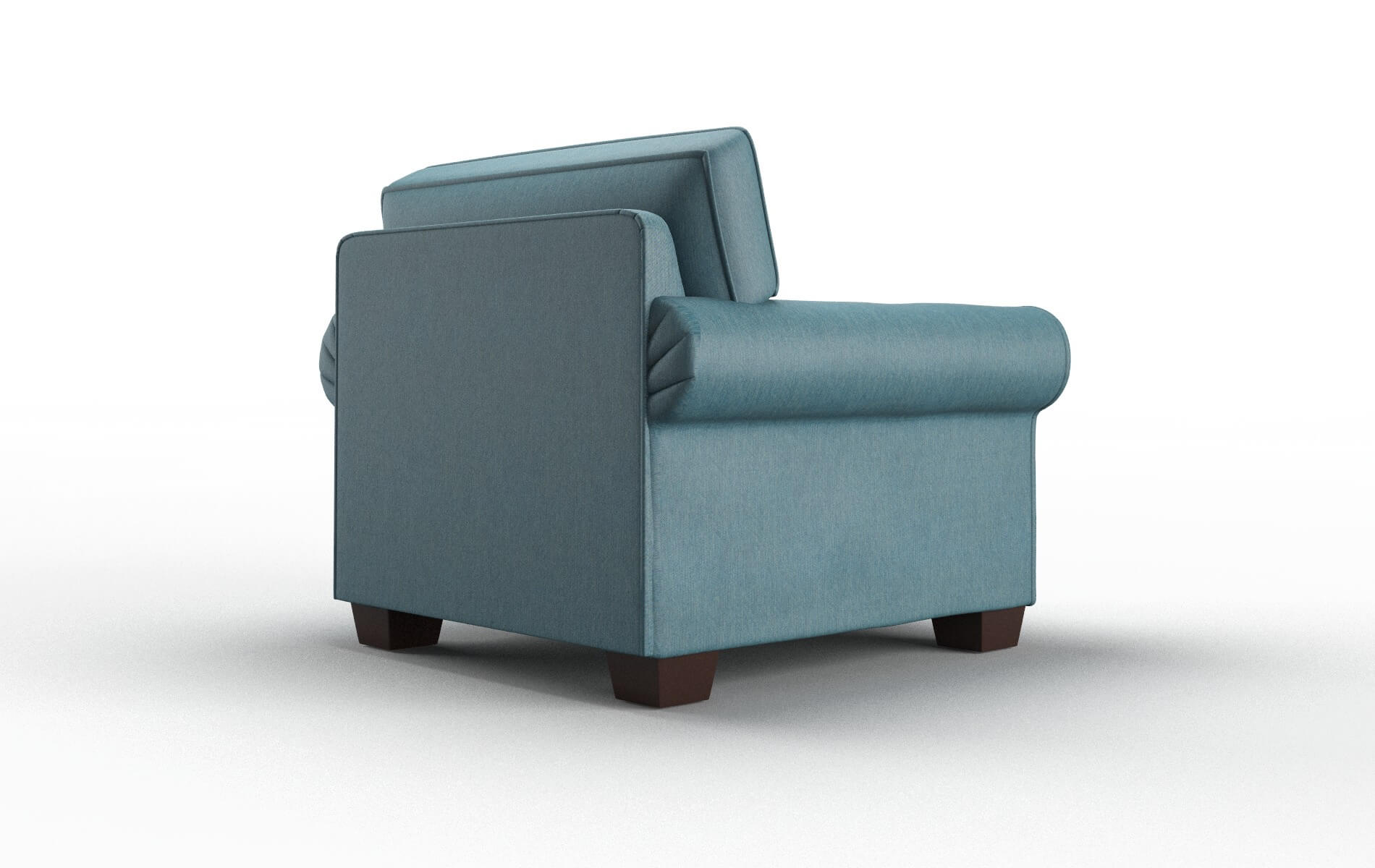 Isabel Hepburn Teal Chair espresso legs 5