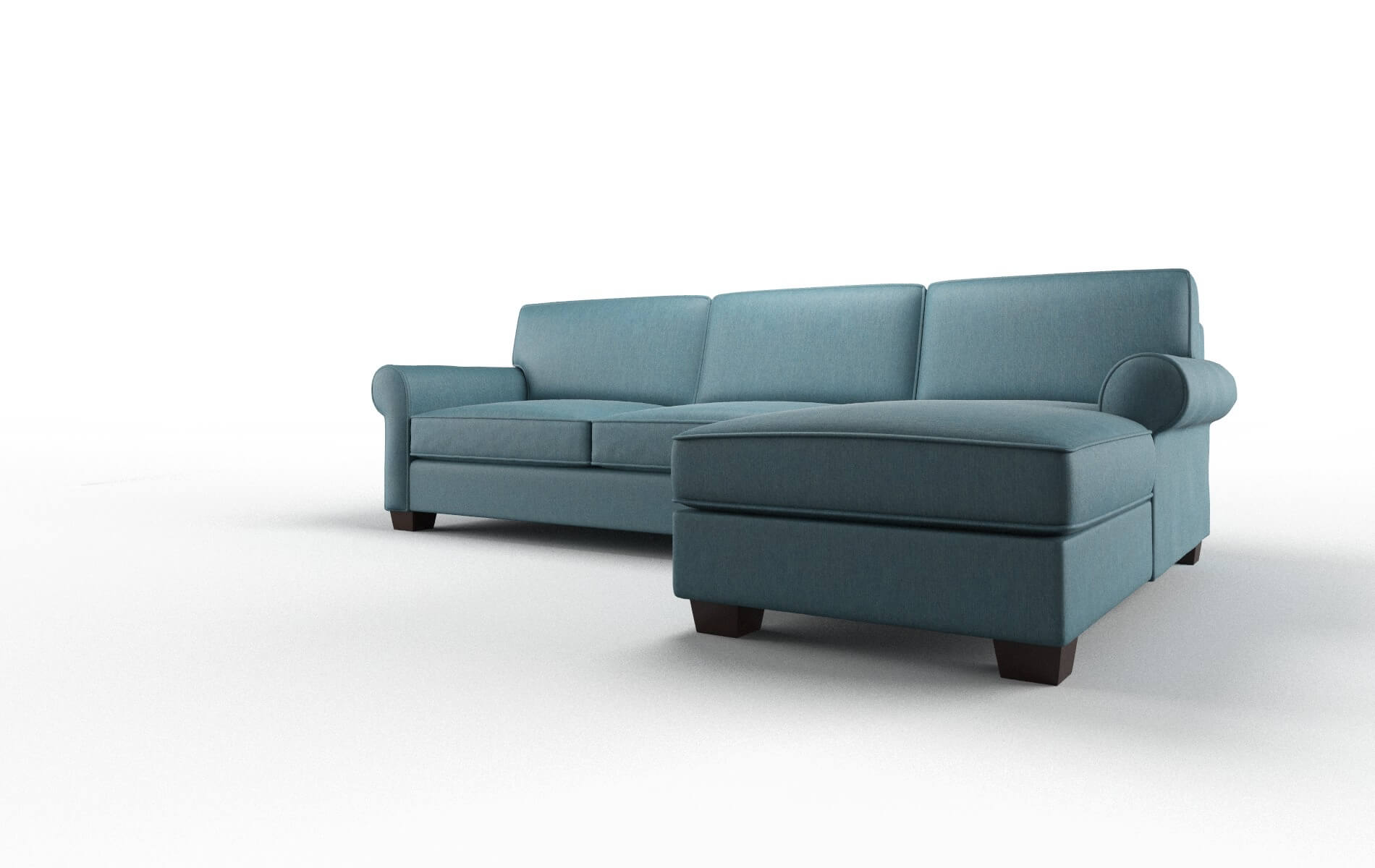 Isabel Hepburn Teal Panel espresso legs 4