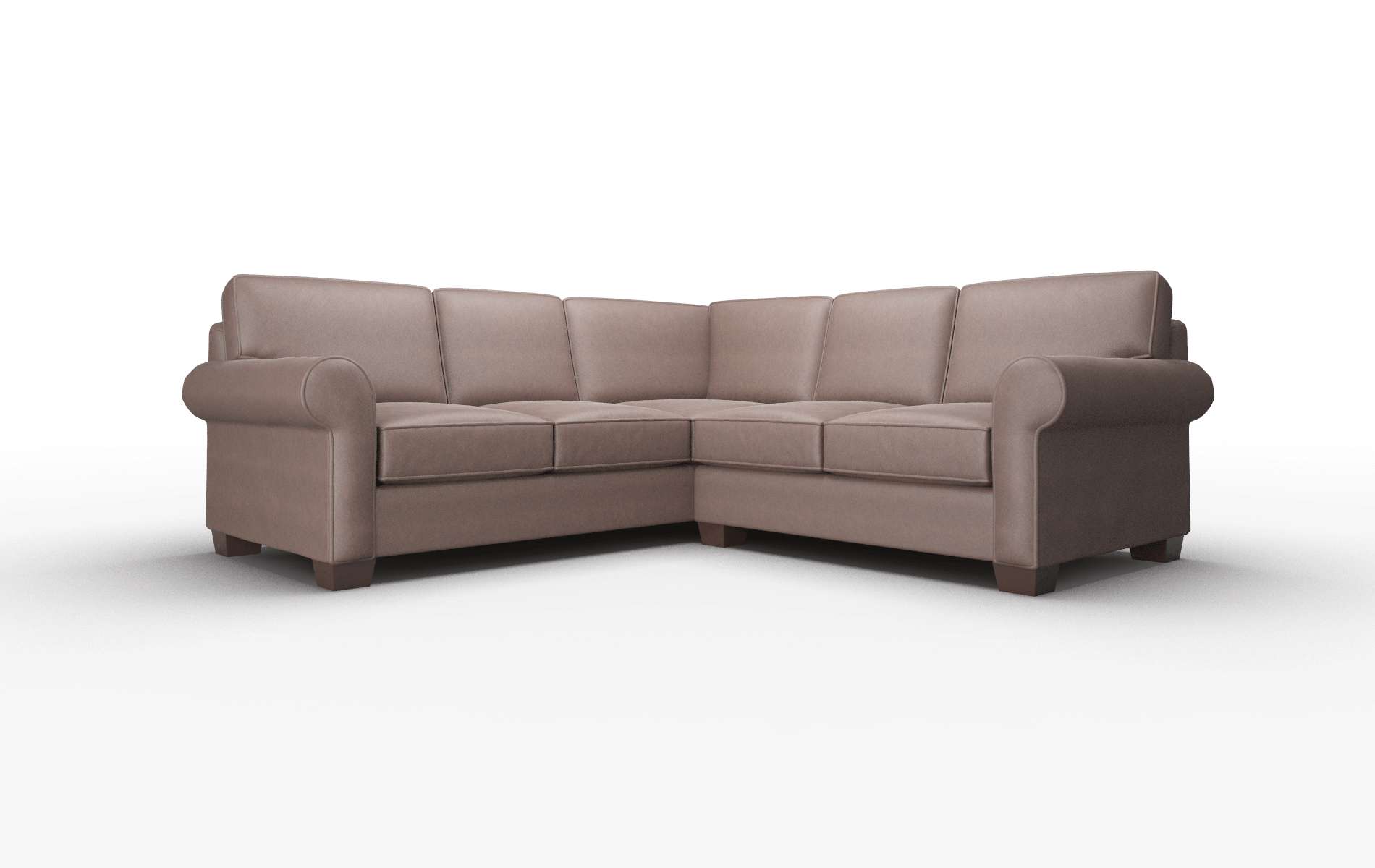 Isabel Insight Cafe Sectional espresso legs 1